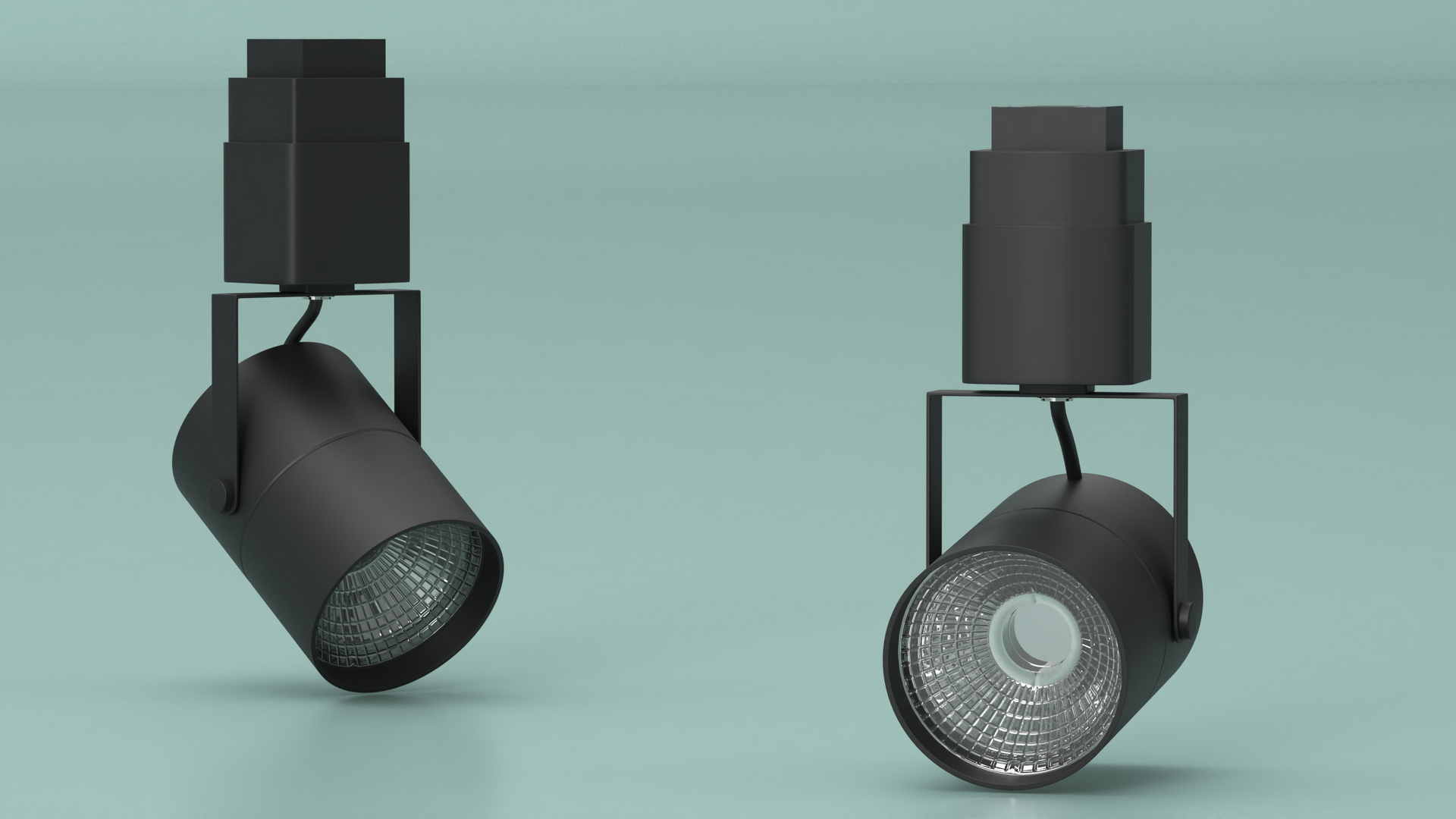 3D model LED Track Light Head Cylinder Small
