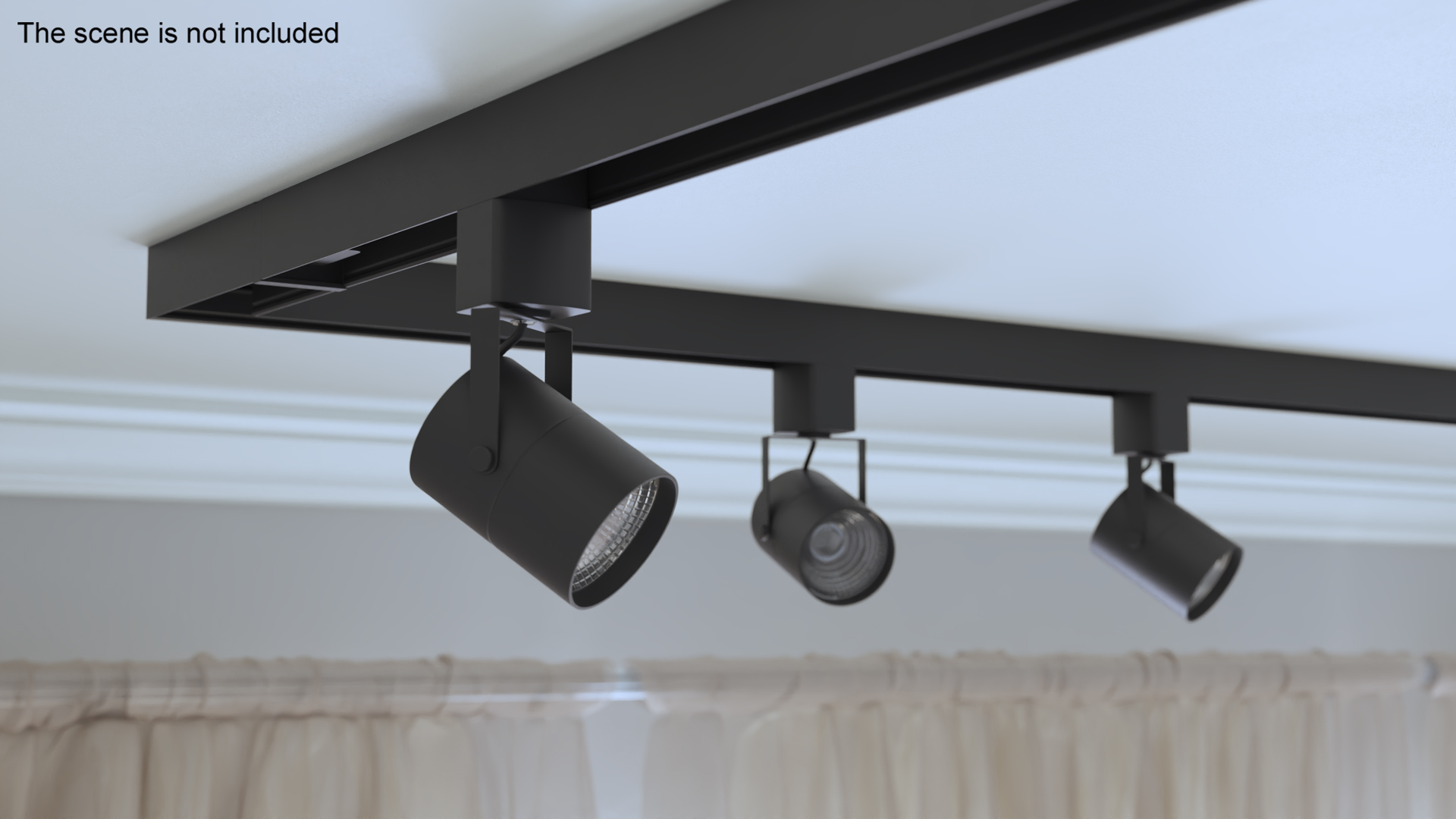 3D model LED Track Light Head Cylinder Small