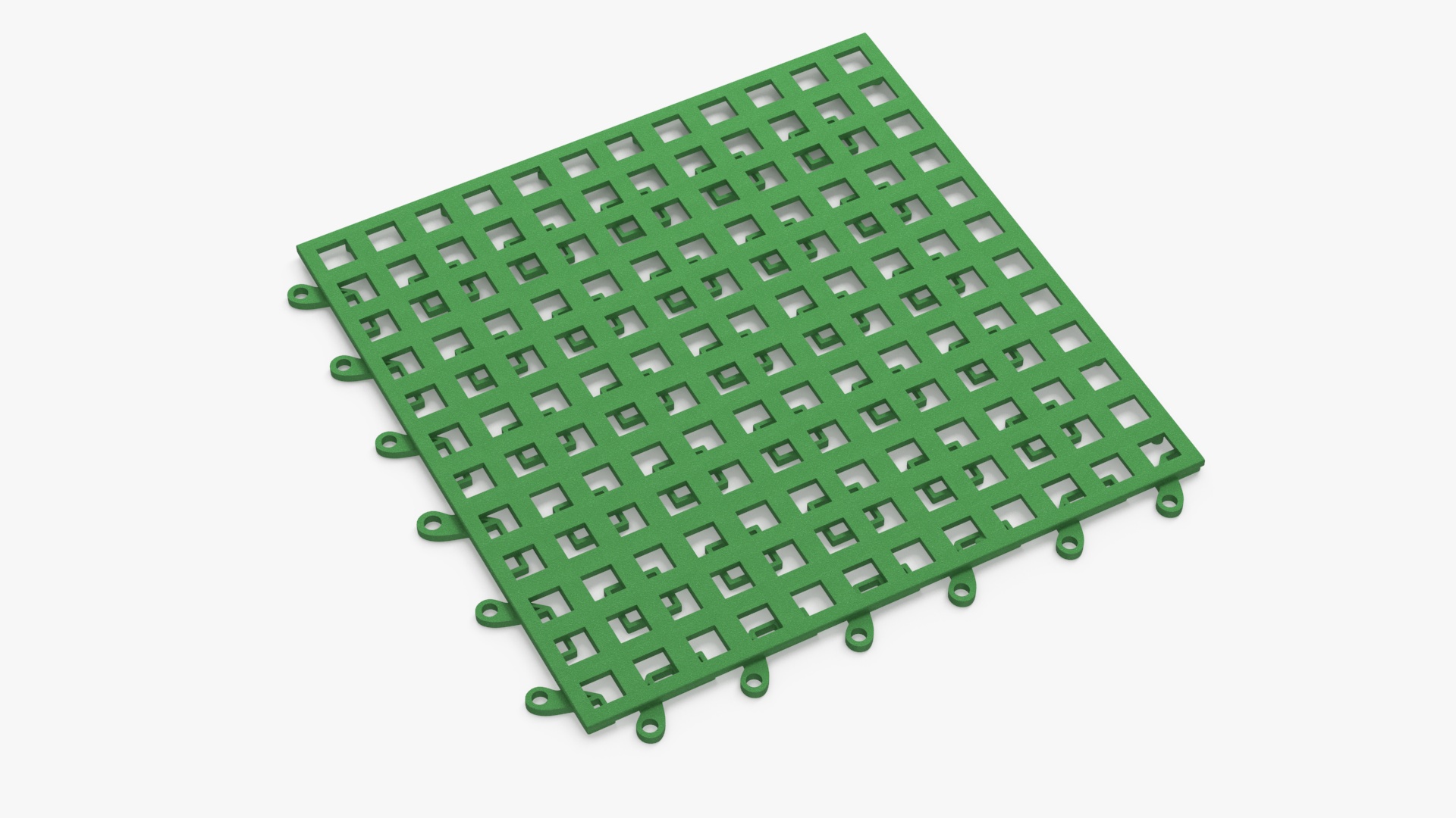 3D model PVC Floor Mat Piece Green