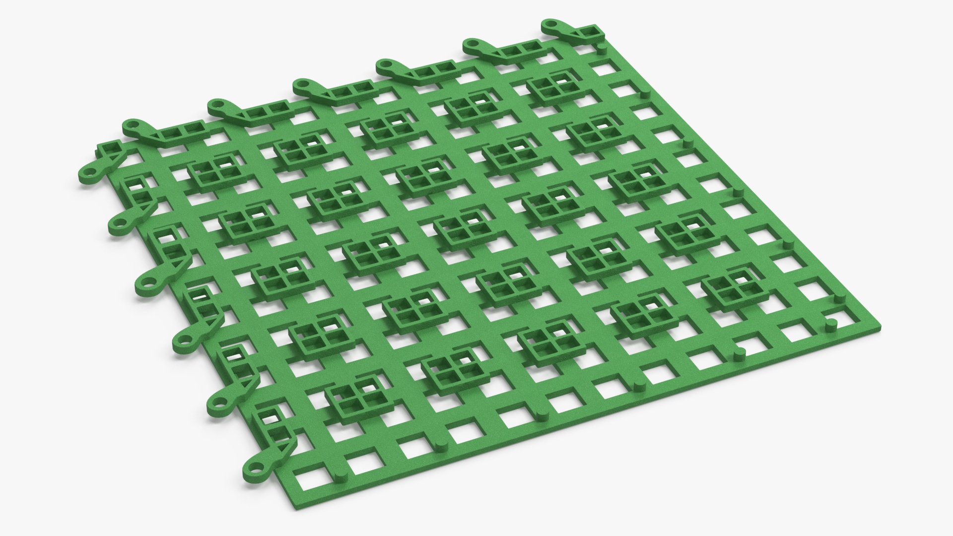3D model PVC Floor Mat Piece Green