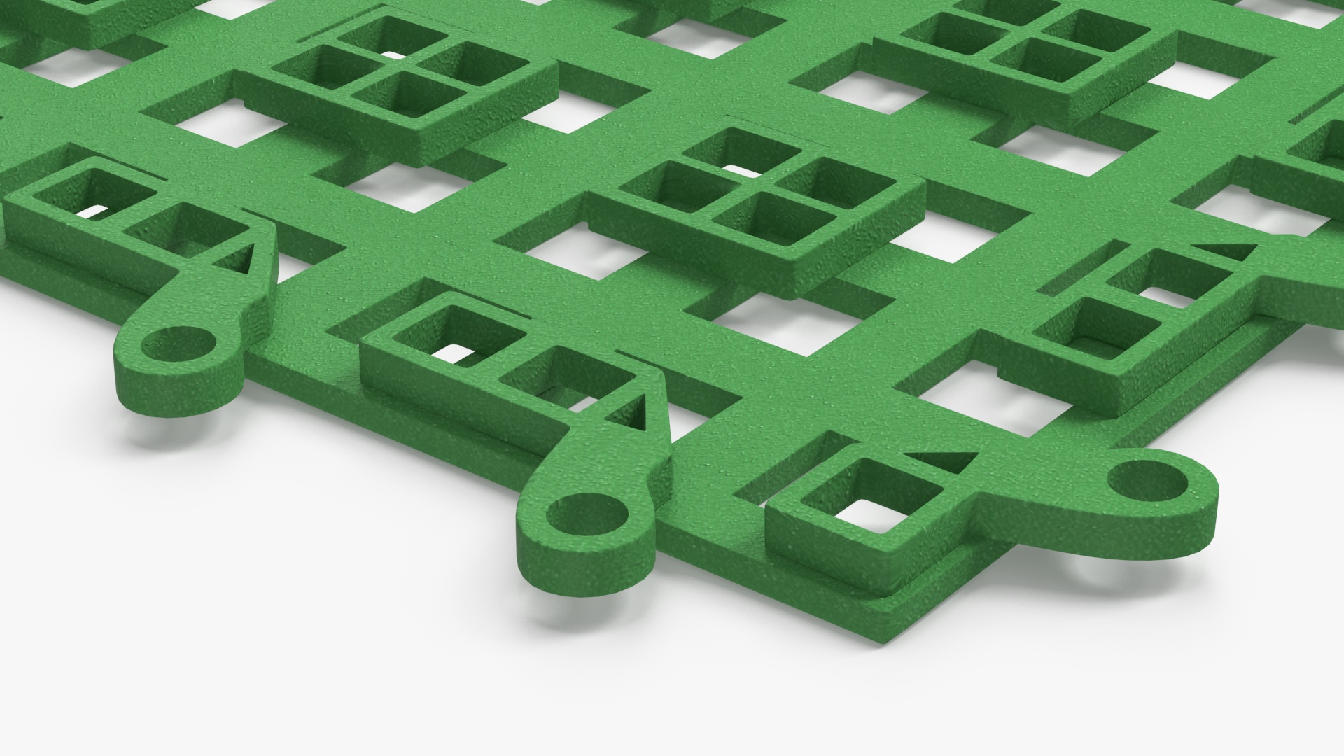 3D model PVC Floor Mat Piece Green