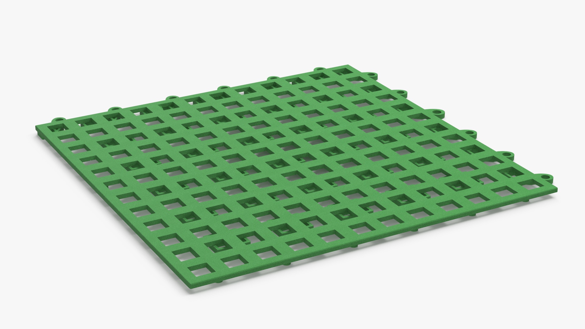 3D model PVC Floor Mat Piece Green