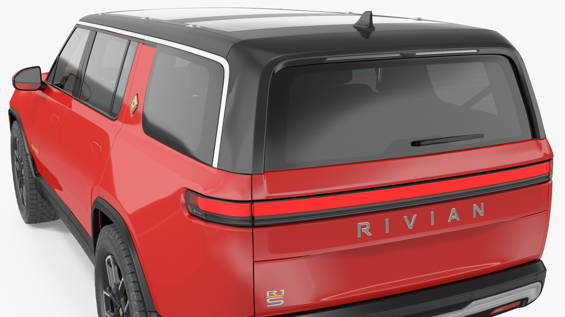 3D model 2023 Rivian R1S Quad Motor Red
