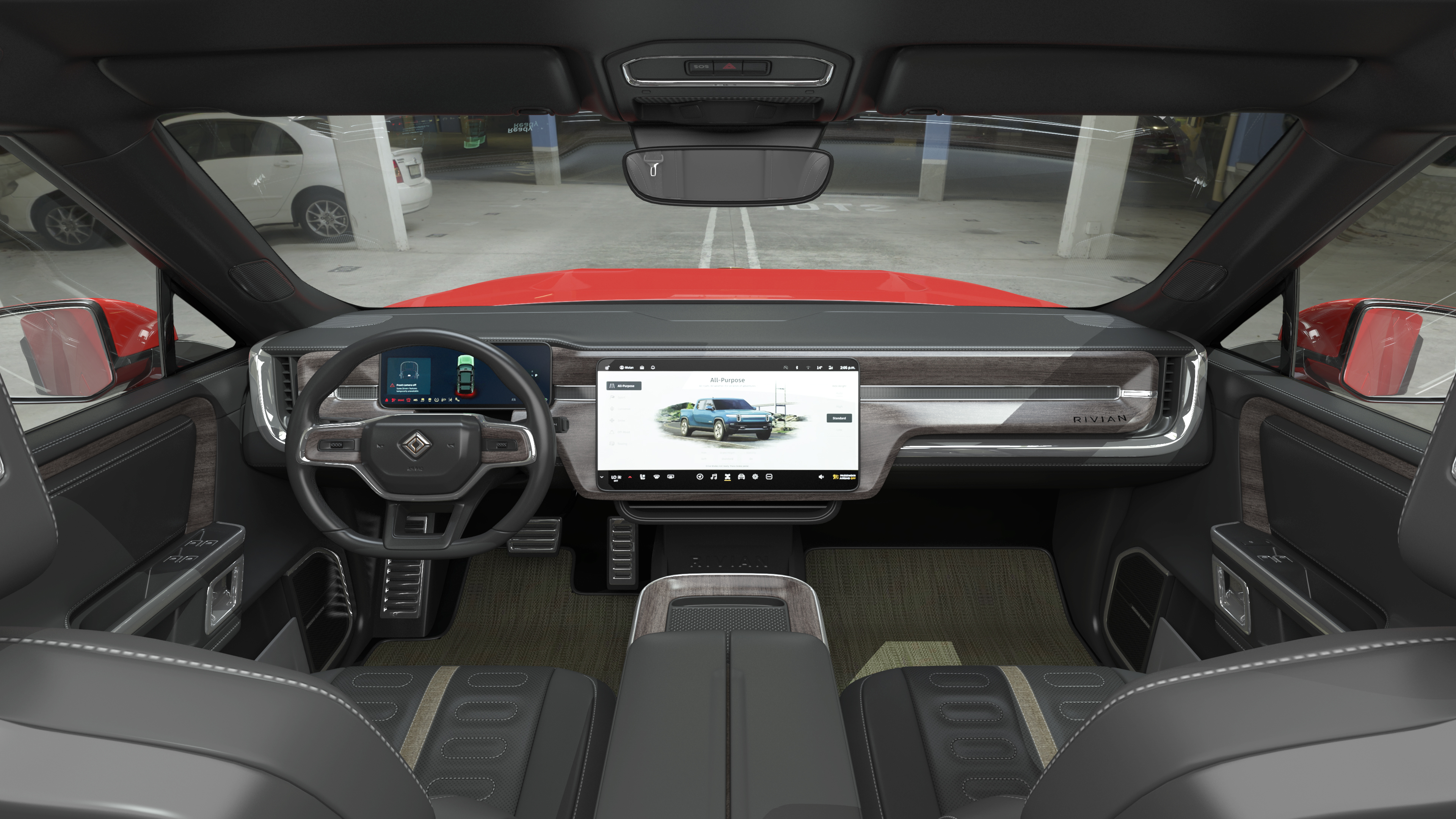 3D model 2023 Rivian R1S Quad Motor Red