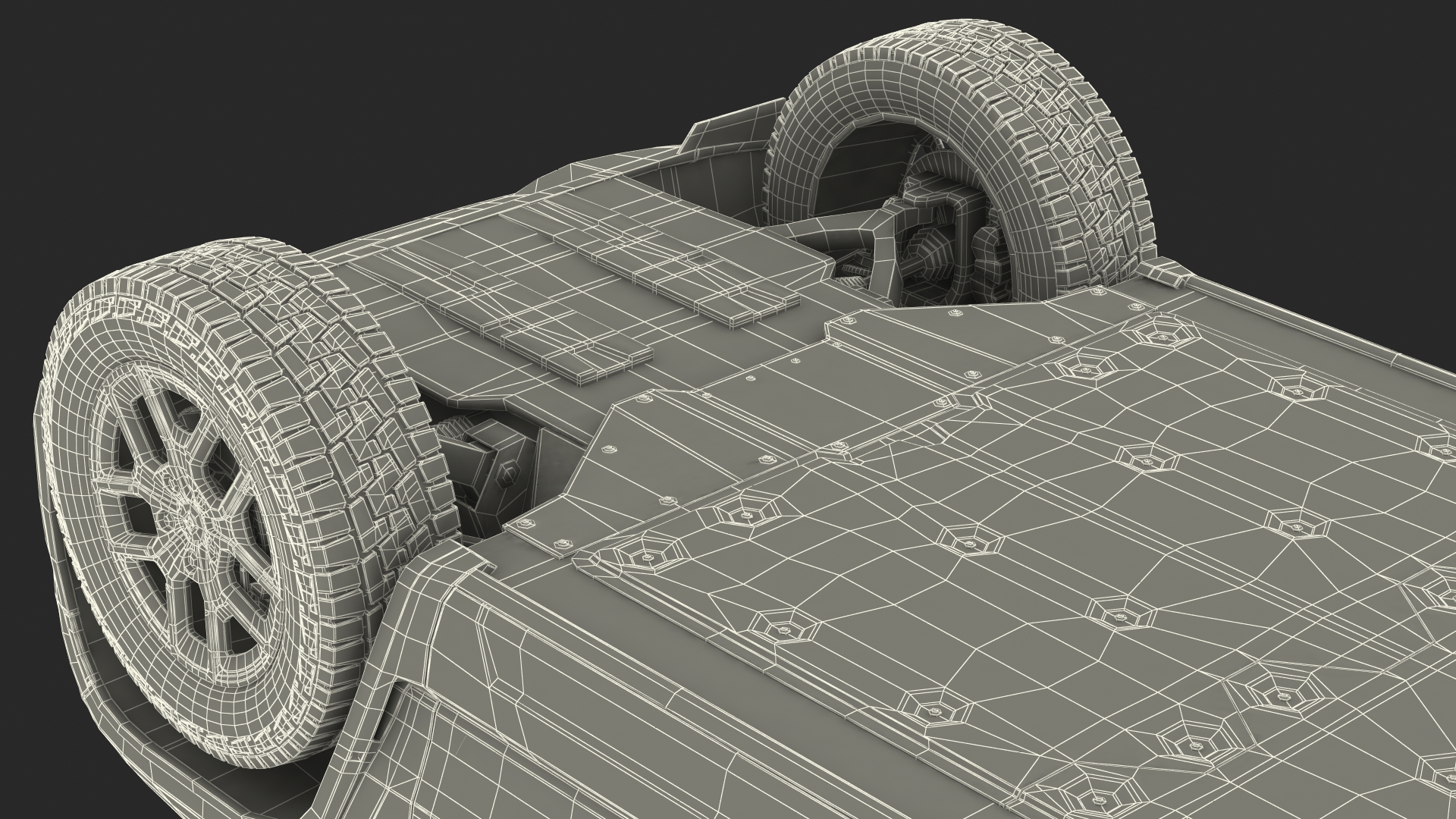 3D model 2023 Rivian R1S Quad Motor Red