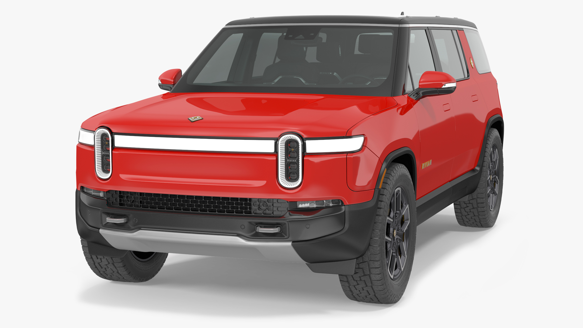 3D model 2023 Rivian R1S Quad Motor Red