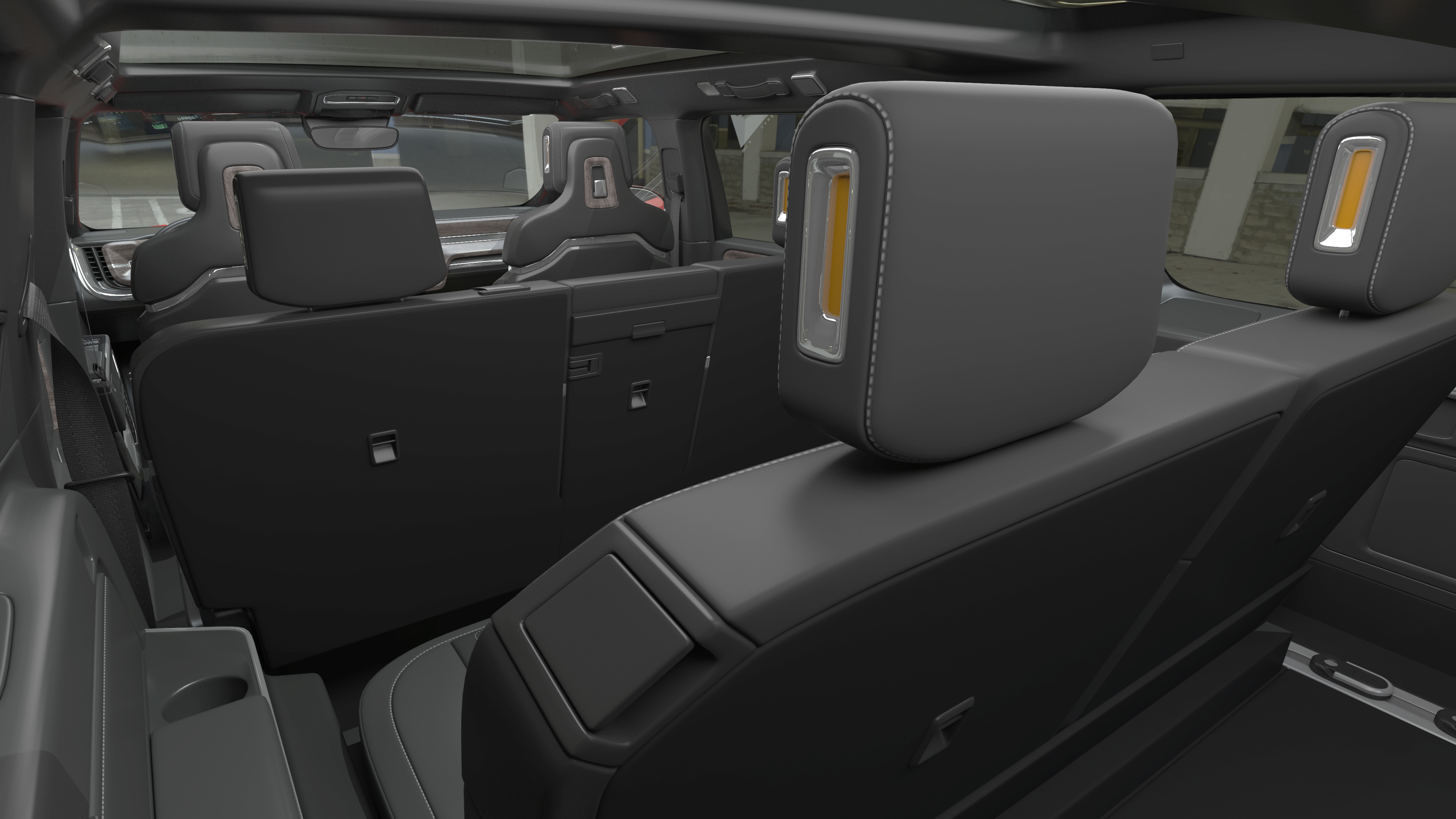 3D model 2023 Rivian R1S Quad Motor Red
