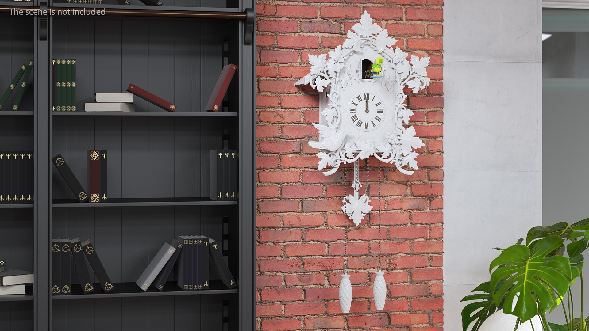 3D model Wooden Cuckoo Clock White