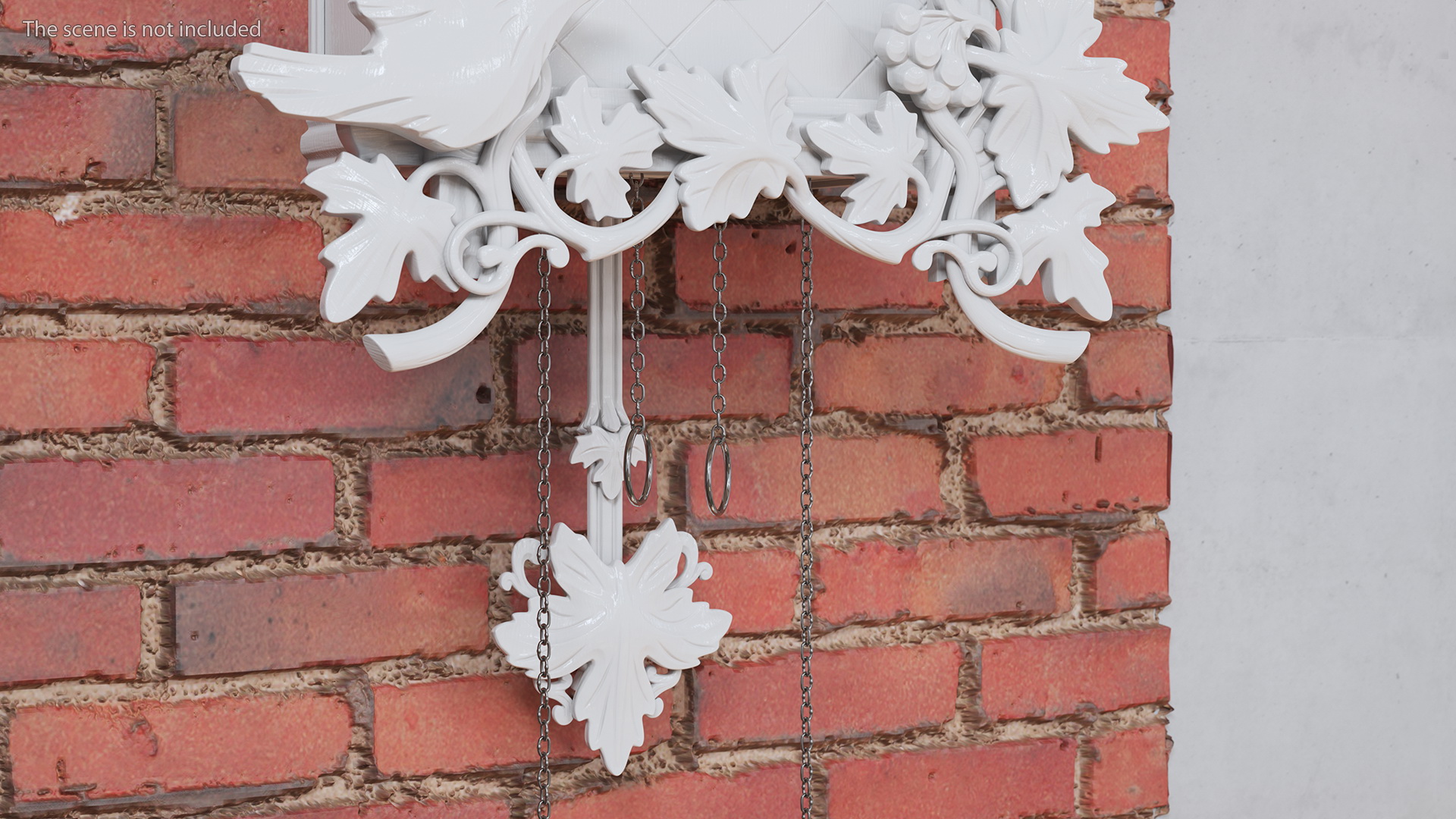 3D model Wooden Cuckoo Clock White