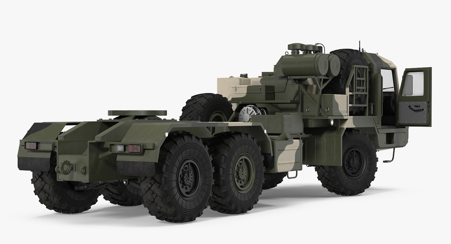 3D Military Truck BAZ 64022 Rigged