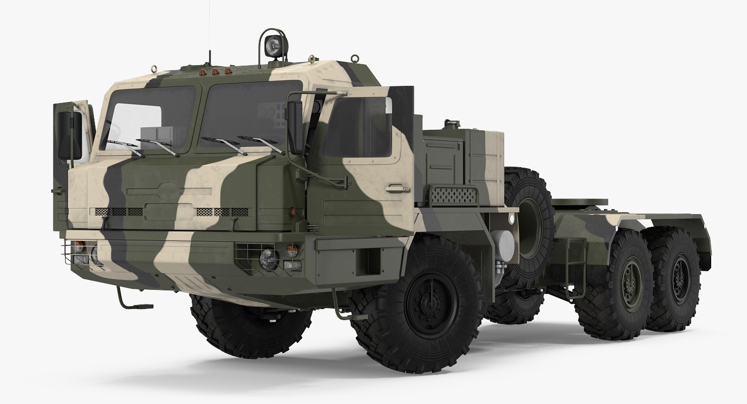 3D Military Truck BAZ 64022 Rigged