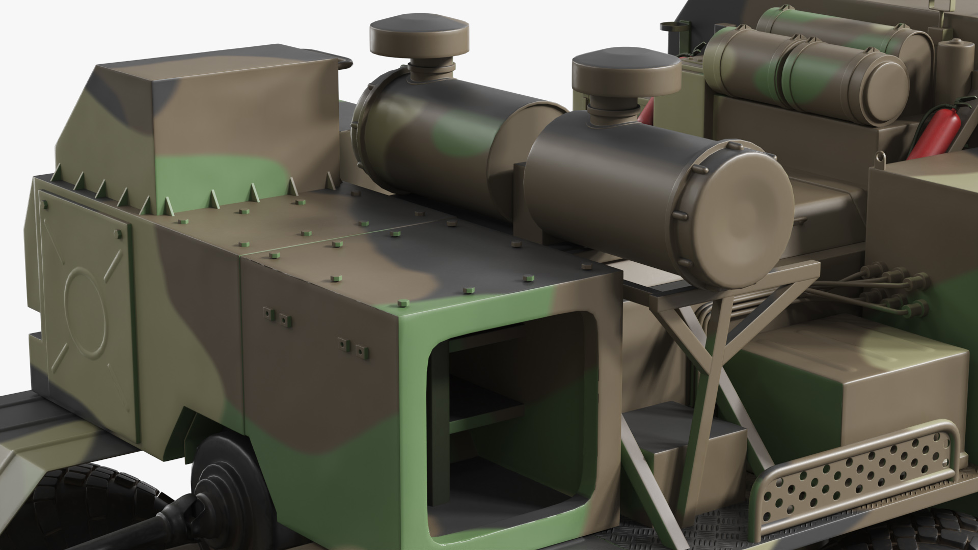 Multi Axle Military Chassis Carrier Camo - view 8