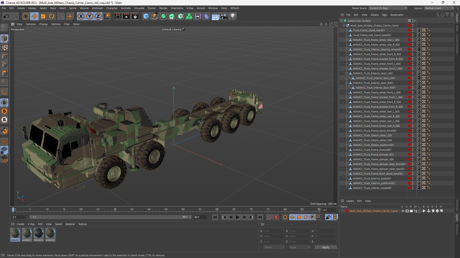 Multi Axle Military Chassis Carrier Camo - view 12