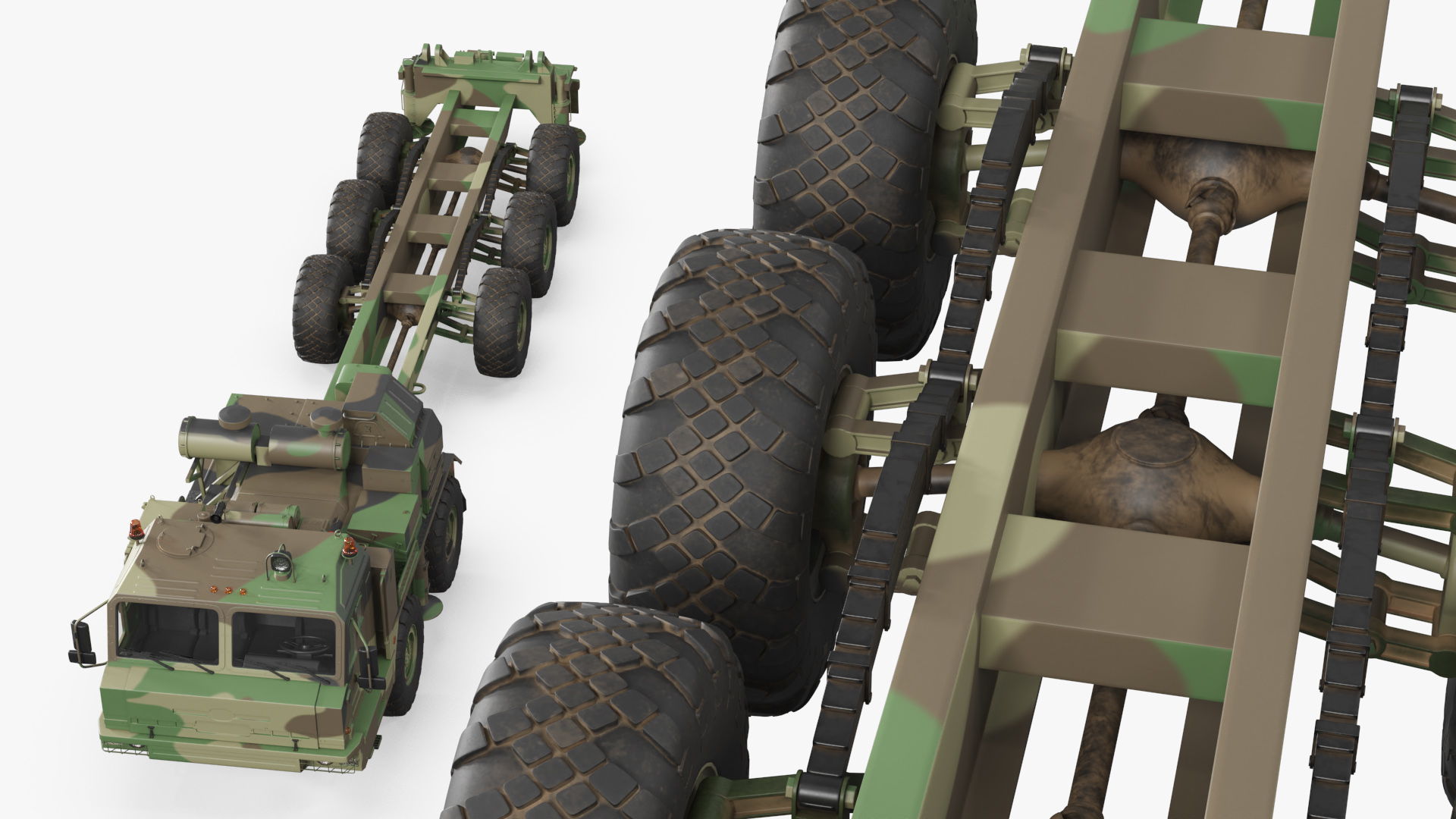 Multi Axle Military Chassis Carrier Camo - view 6