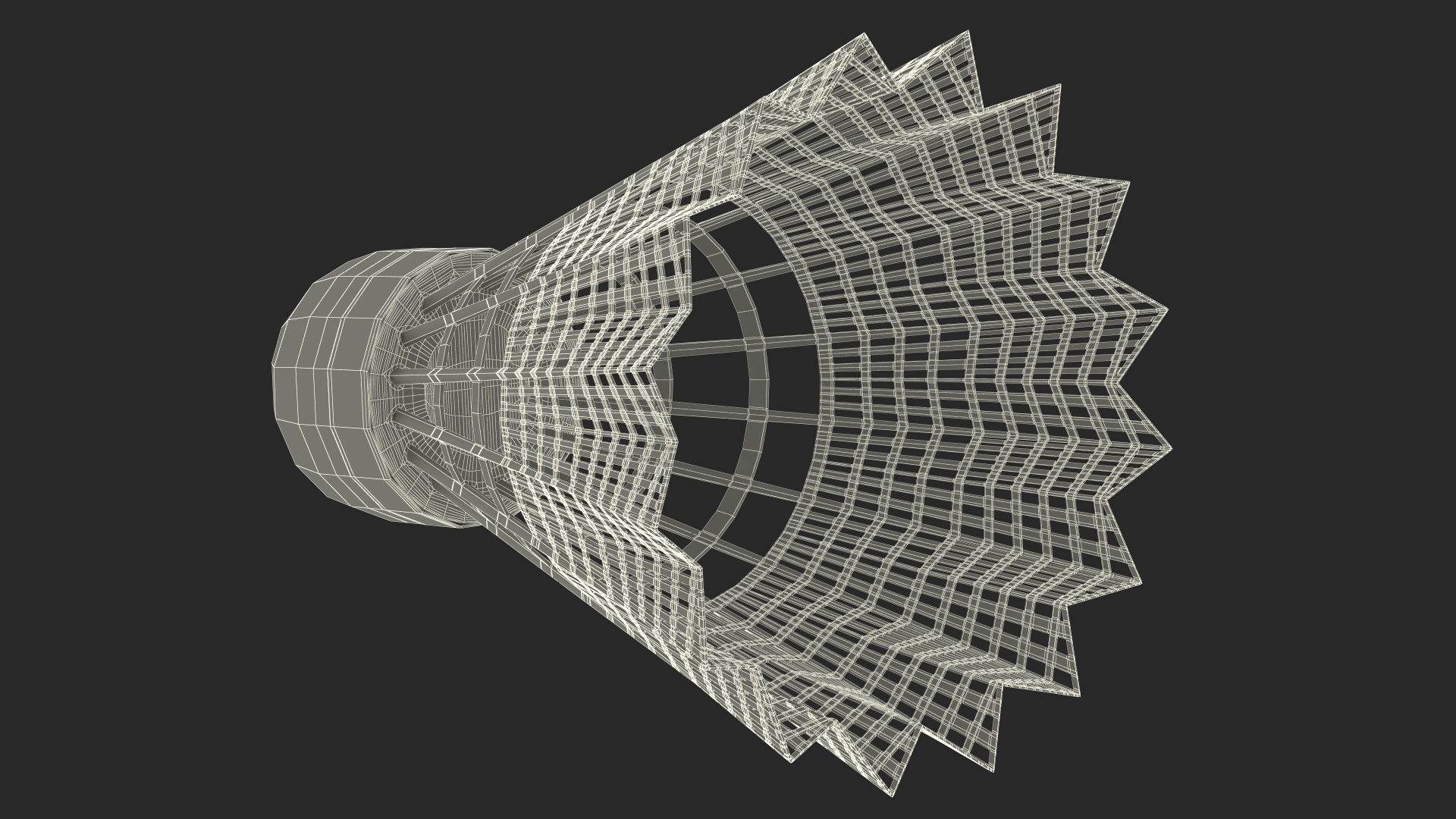 Plastic Shuttlecock 3D model