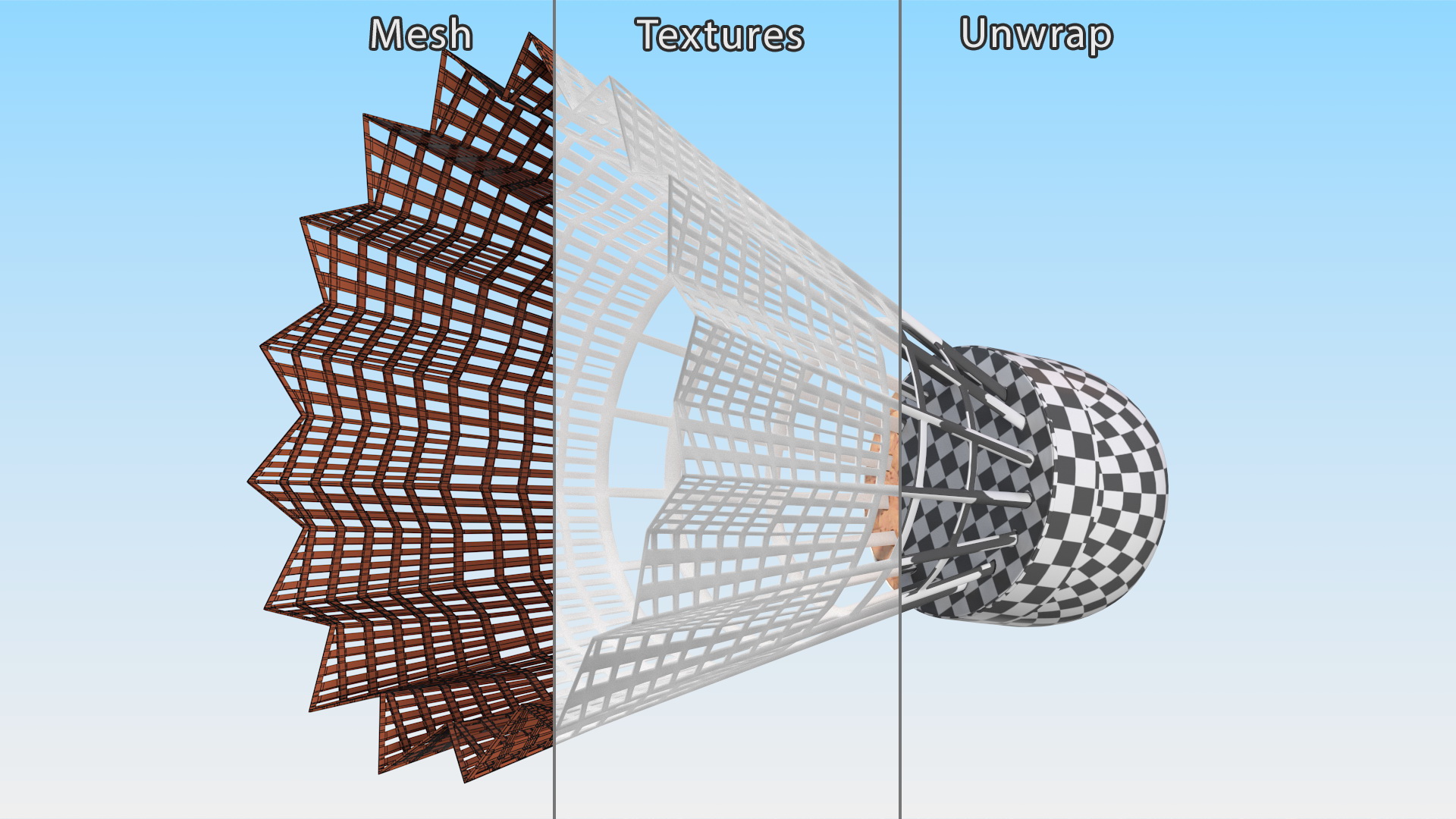 Plastic Shuttlecock 3D model