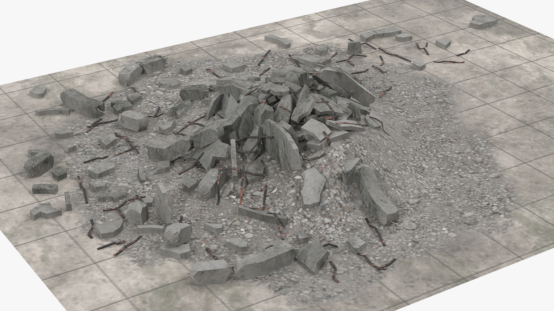3D model Concrete Debris
