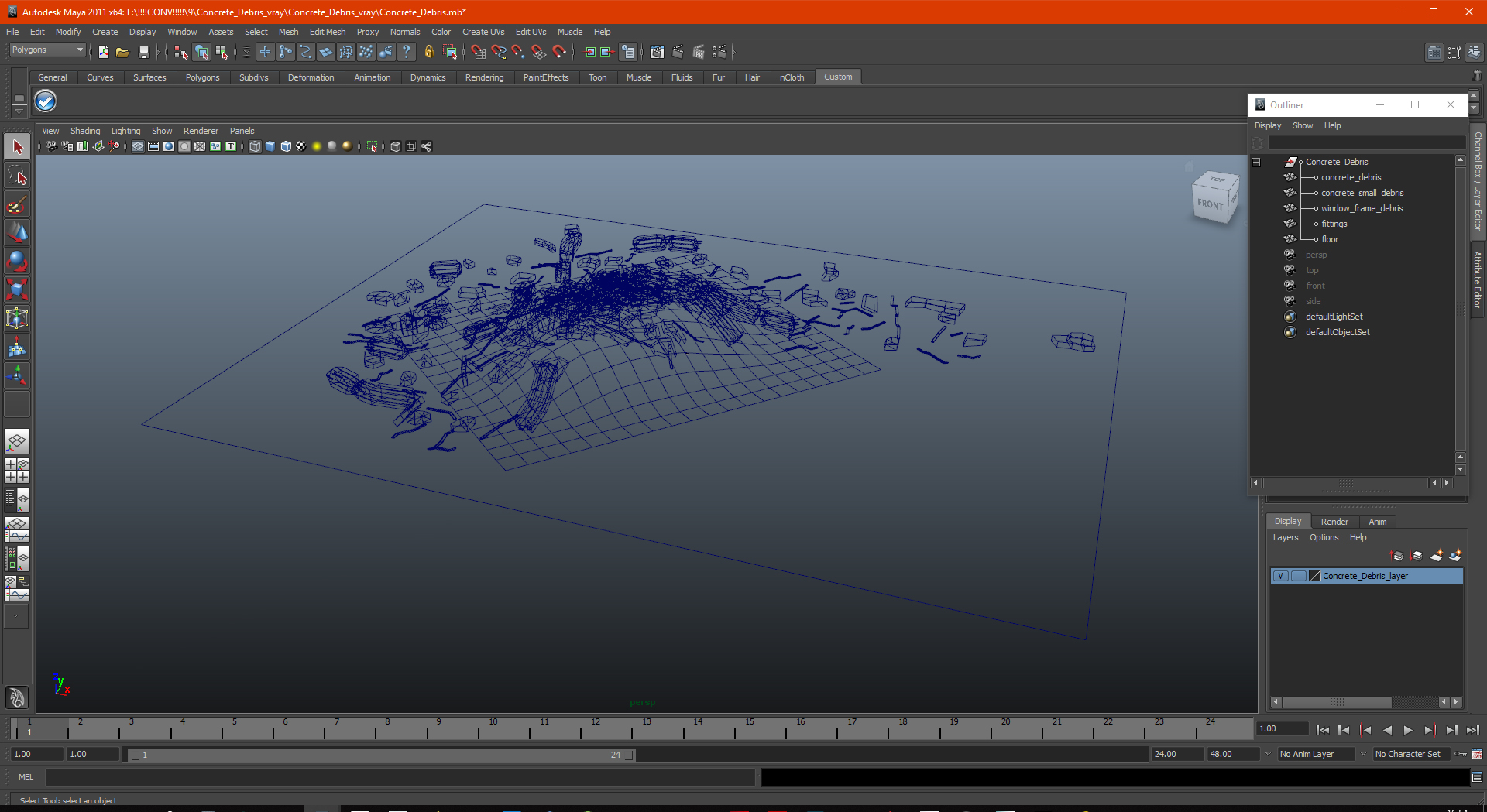 3D model Concrete Debris