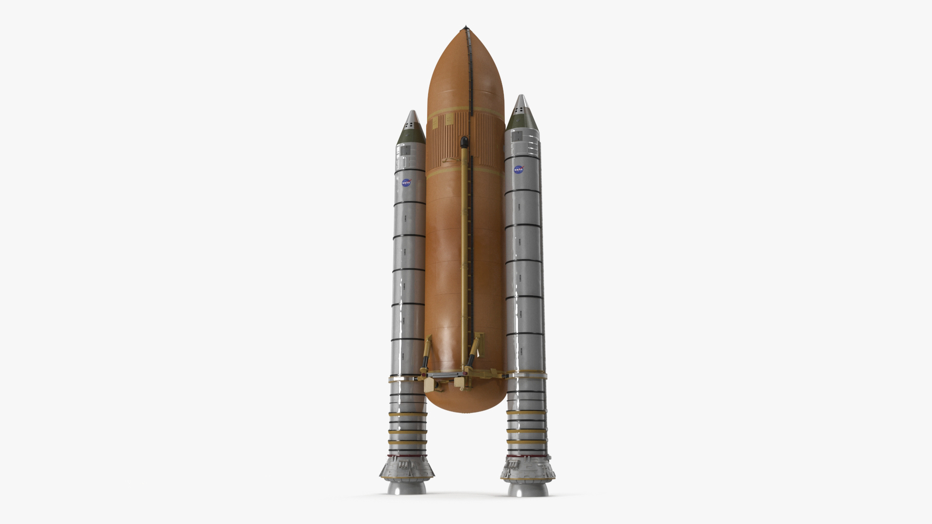 Space Shuttle External Tank and Rocket Boosters 3D