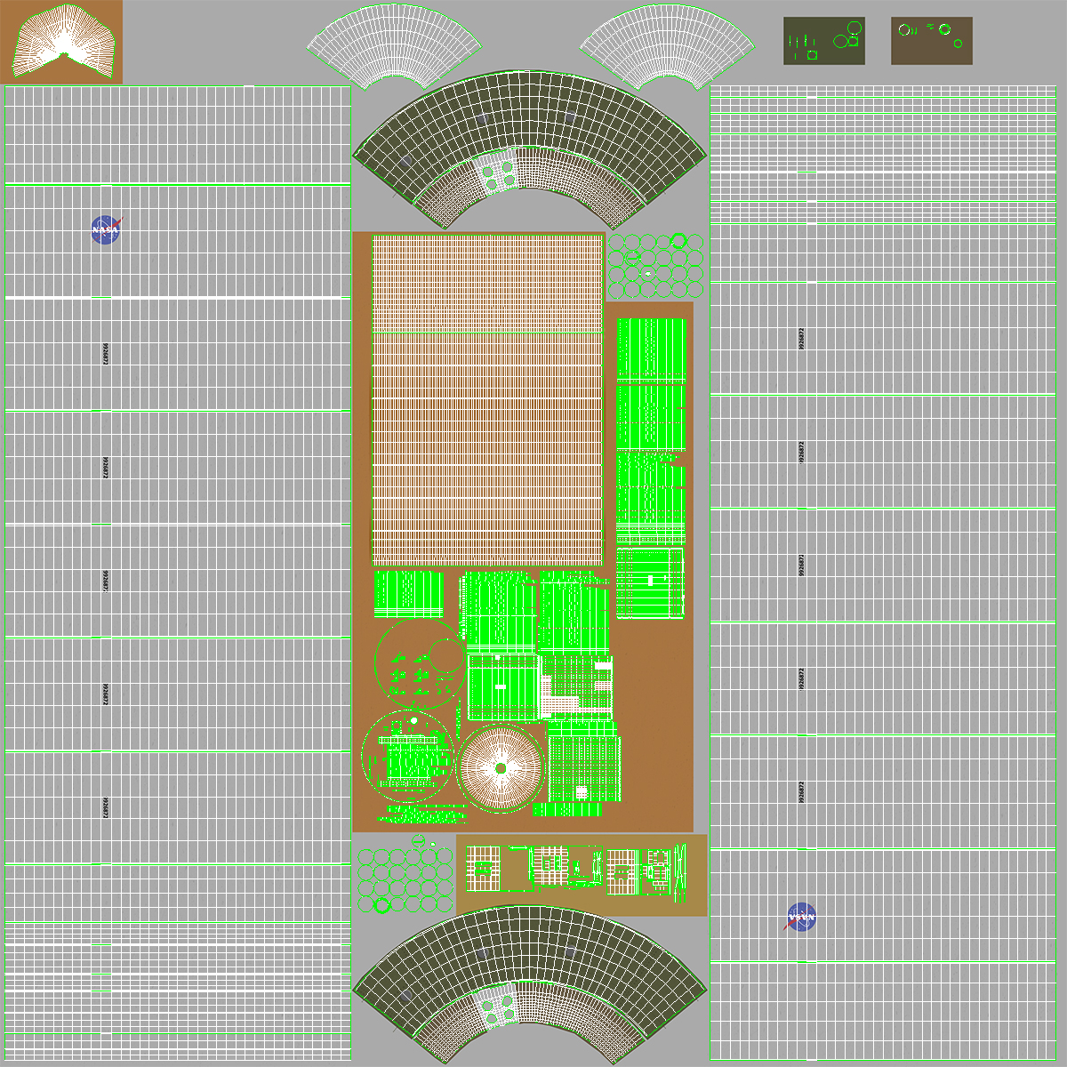 Space Shuttle External Tank and Rocket Boosters 3D