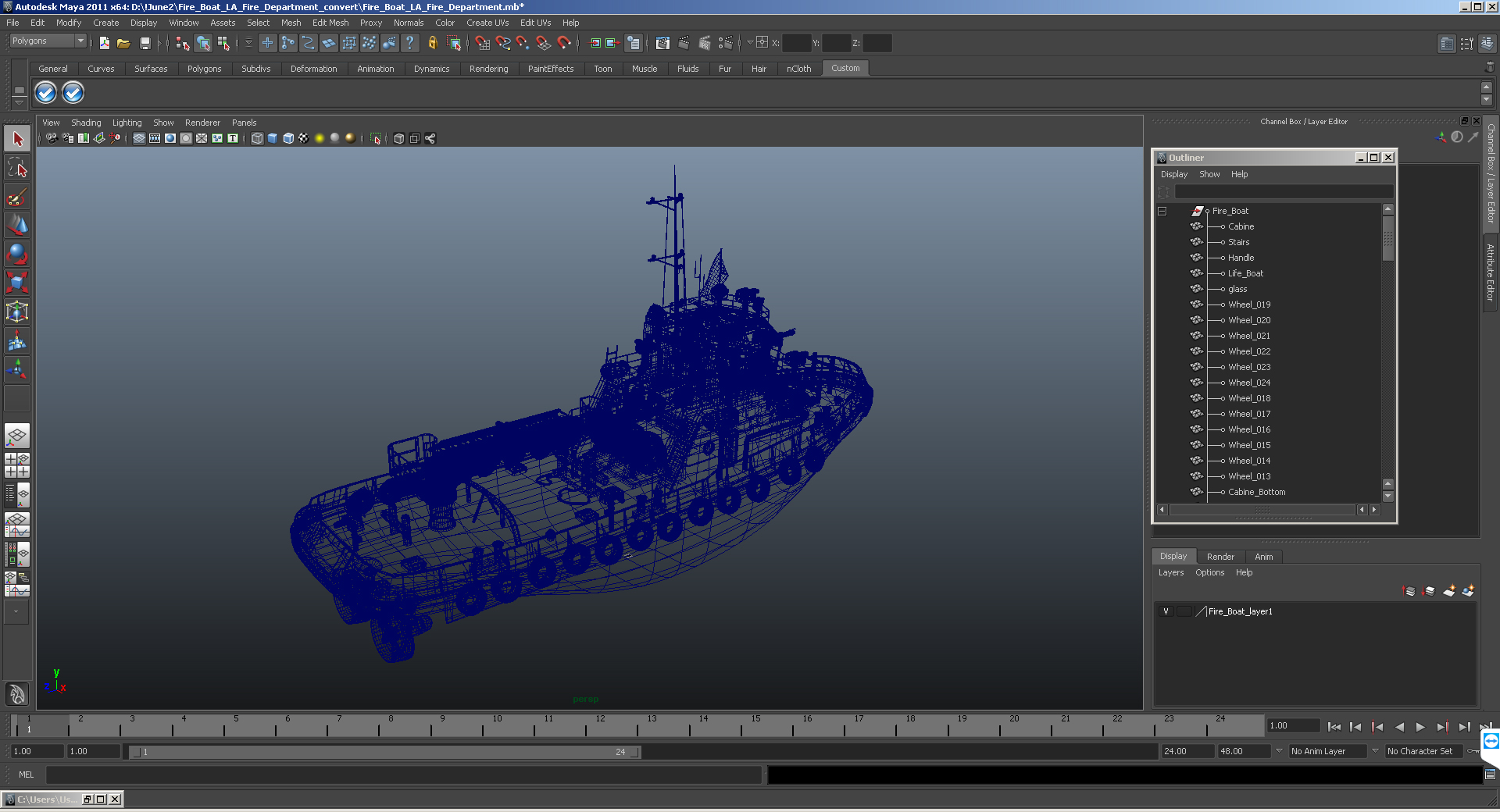 3D Fireboat Generic