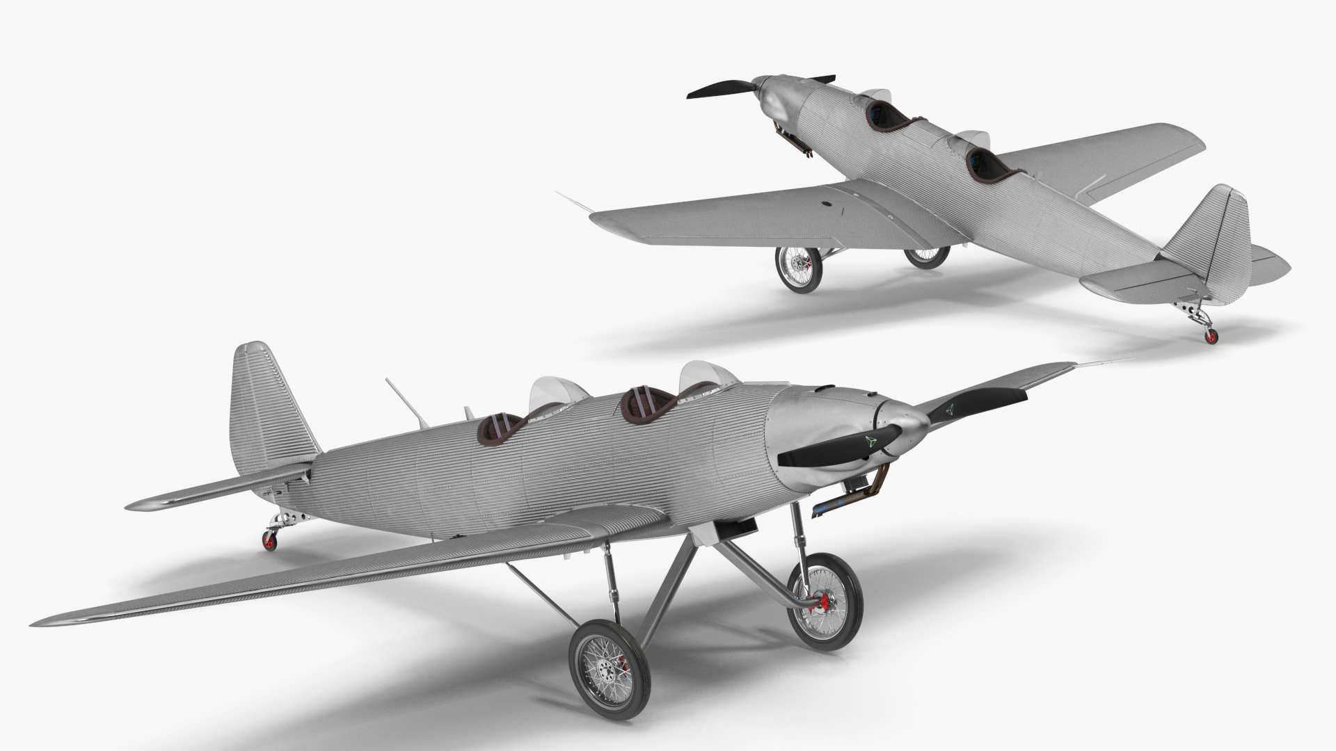 Vintage Sport Plane 3D model