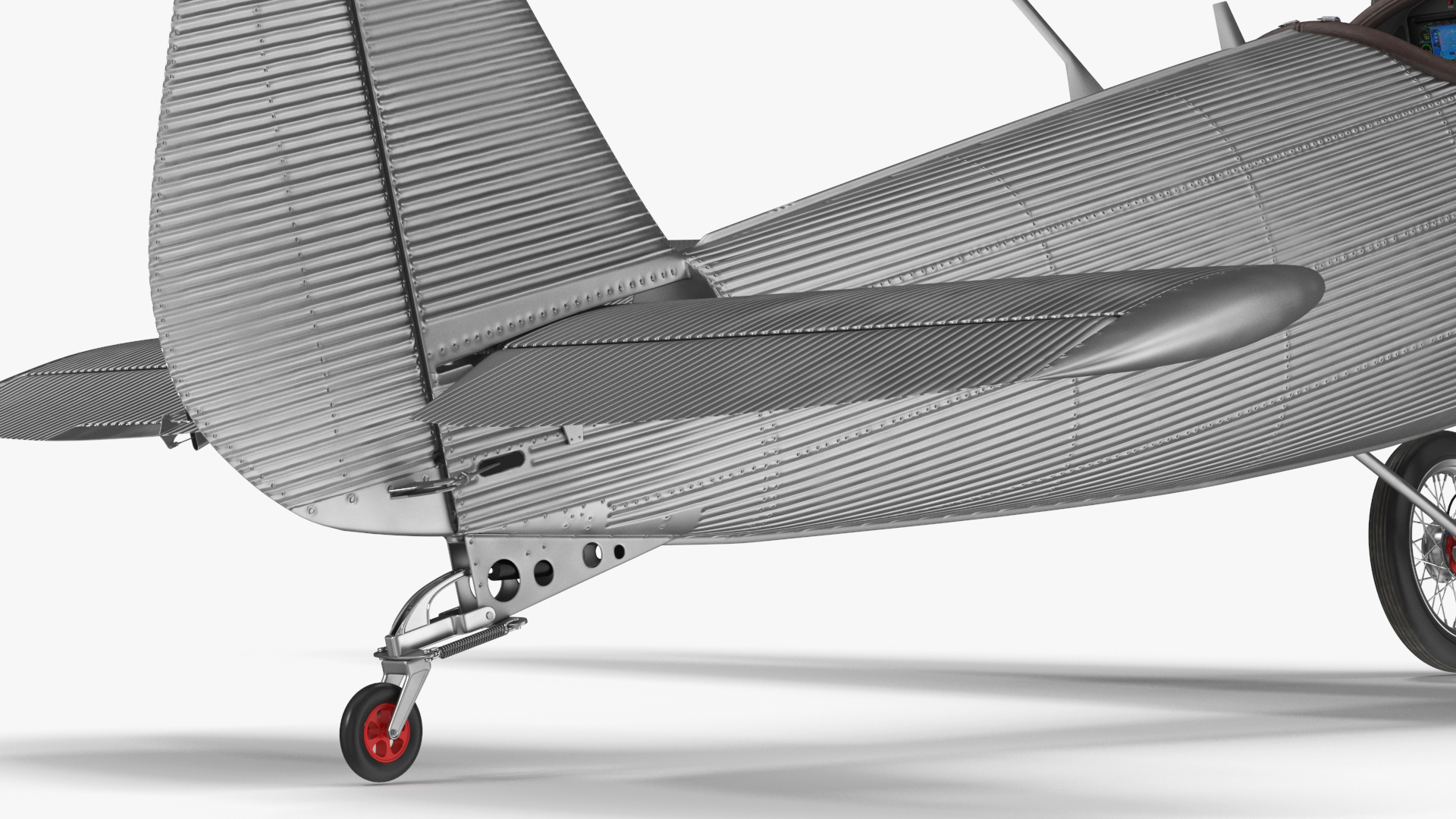 Vintage Sport Plane 3D model