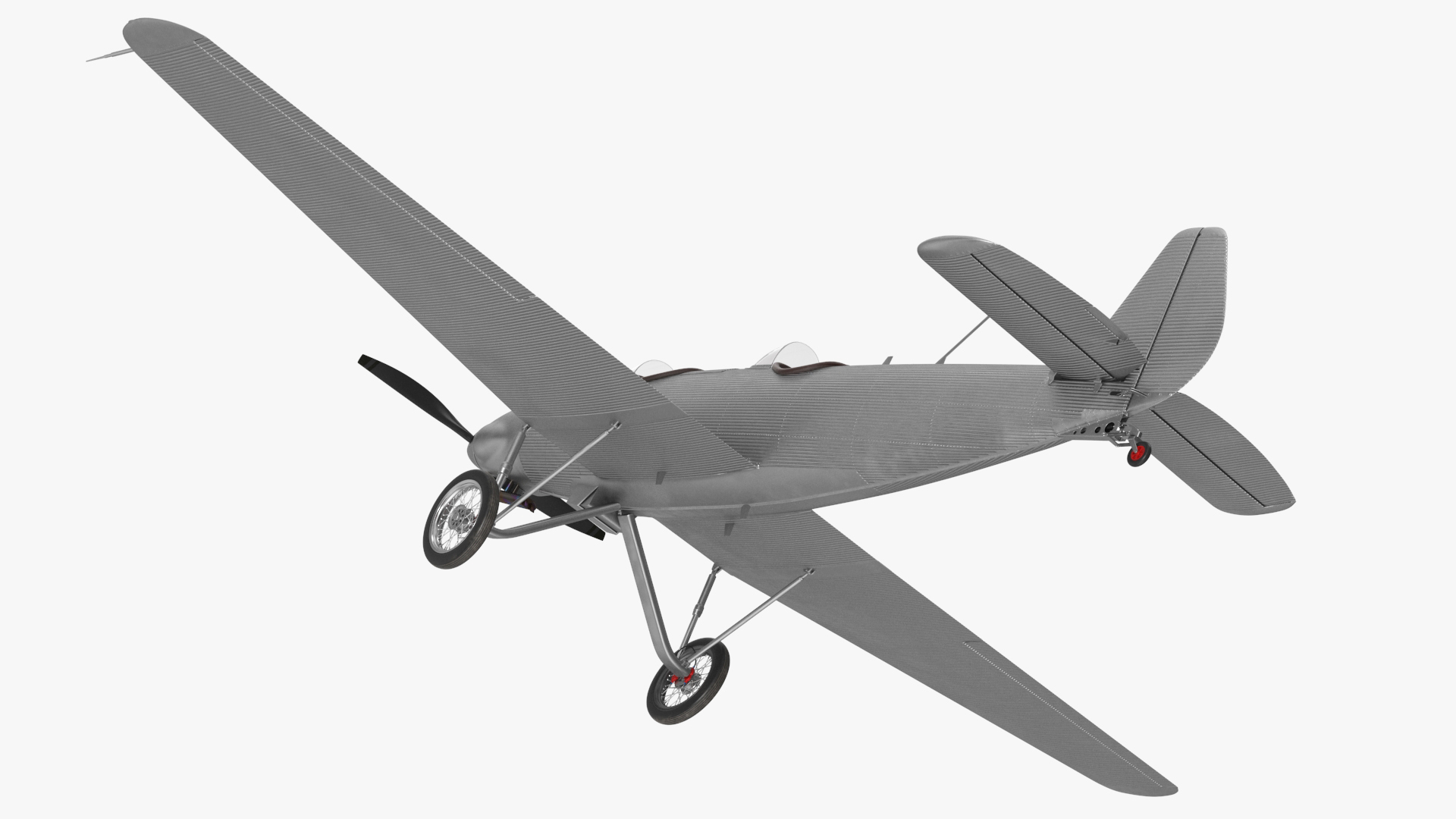 Vintage Sport Plane 3D model