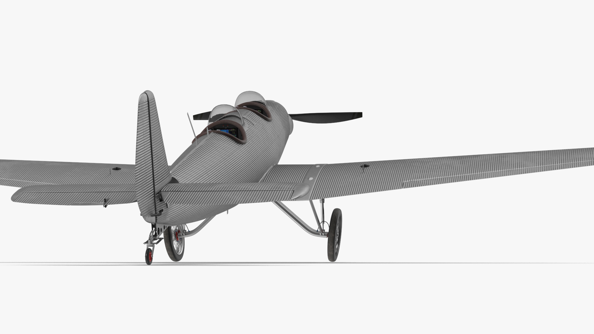 Vintage Sport Plane 3D model