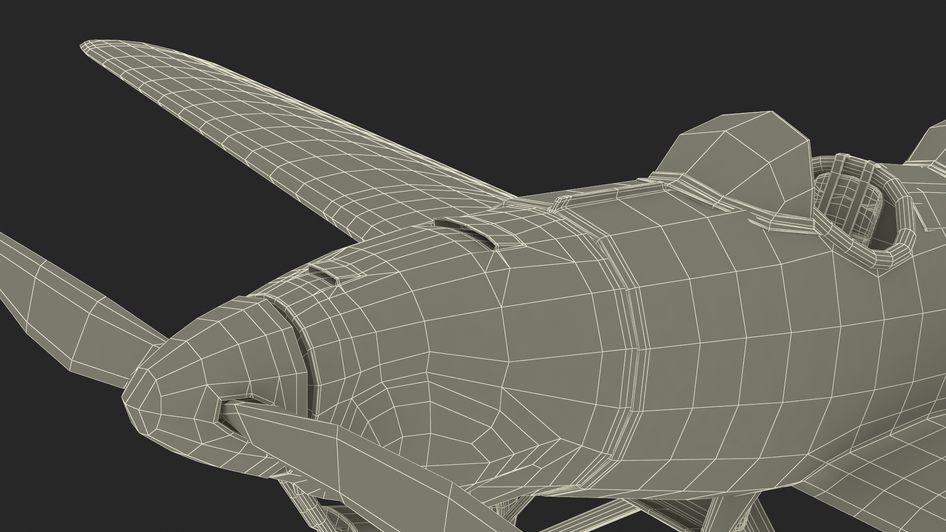 Vintage Sport Plane 3D model