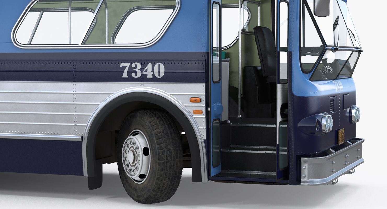 3D model Flxible New Look Transit Bus Rigged