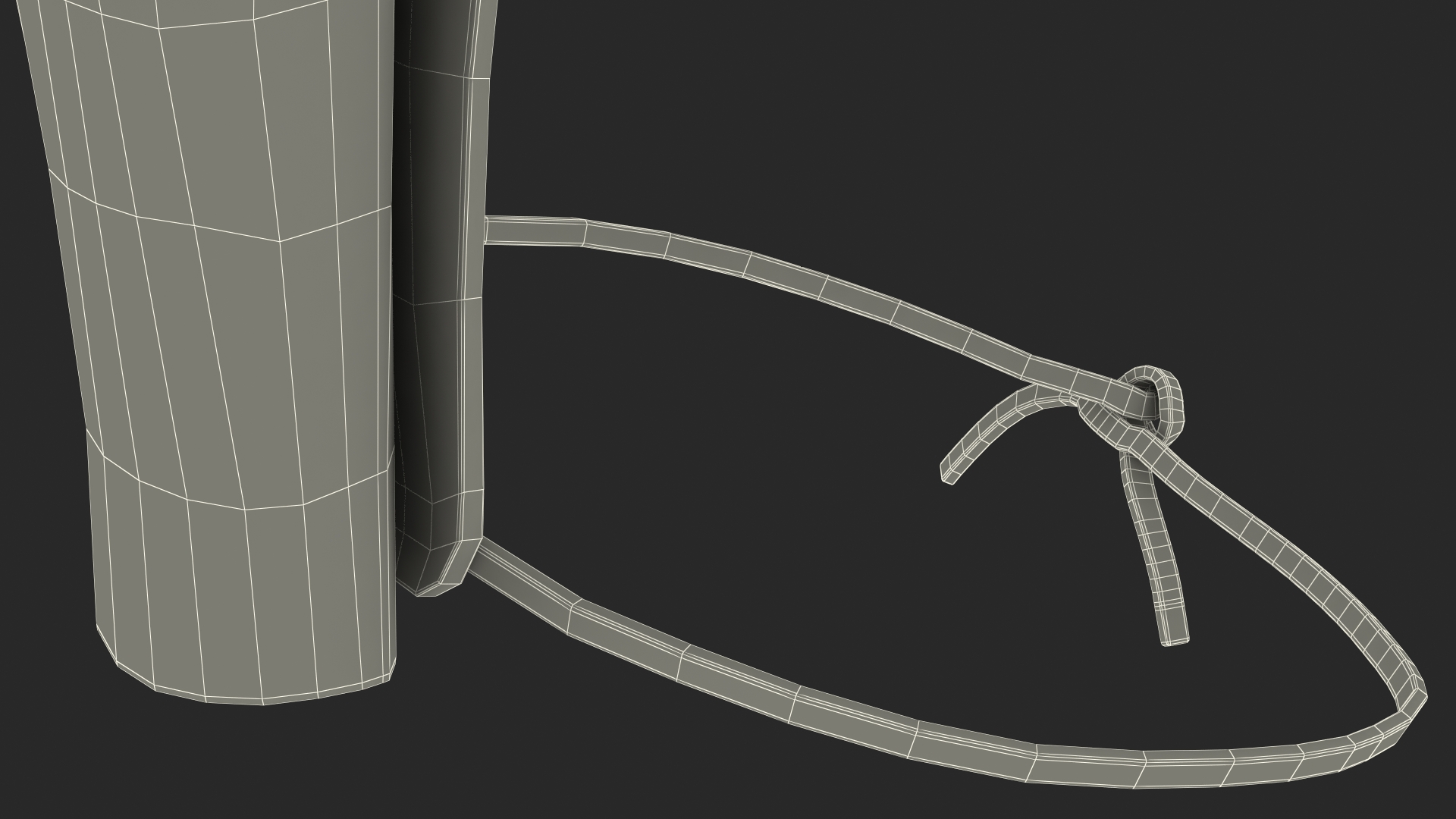 Western Gun Belt with Holster 3D model