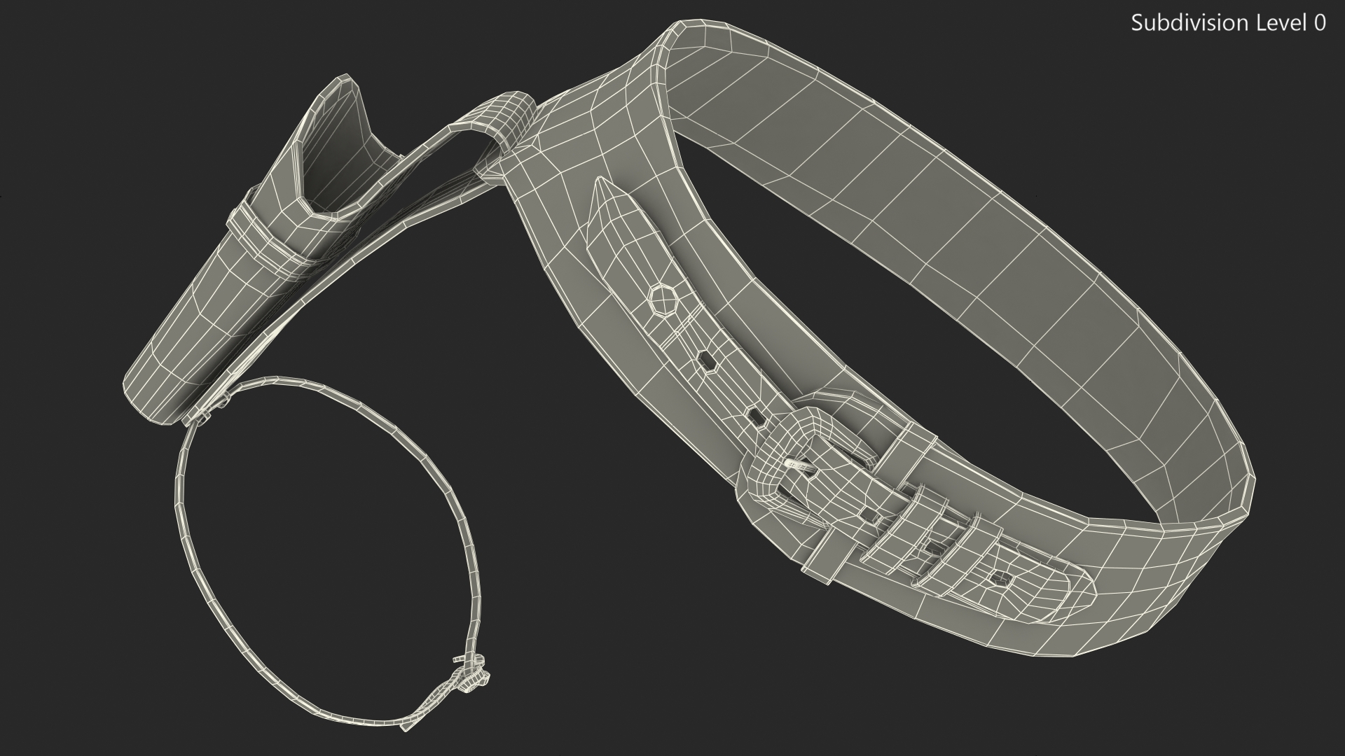 Western Gun Belt with Holster 3D model