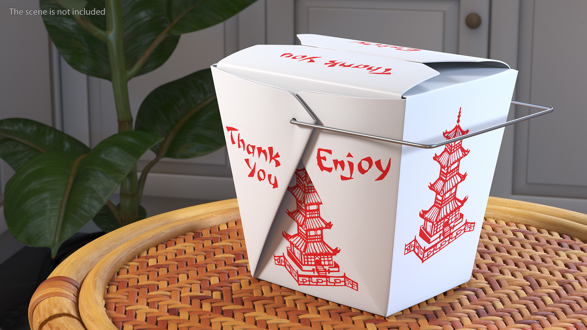 3D Chinese Restaurant Takeout Box 32 Oz