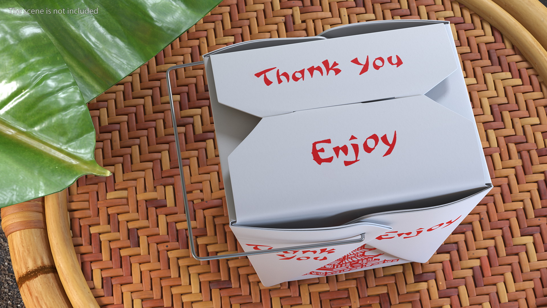 3D Chinese Restaurant Takeout Box 32 Oz