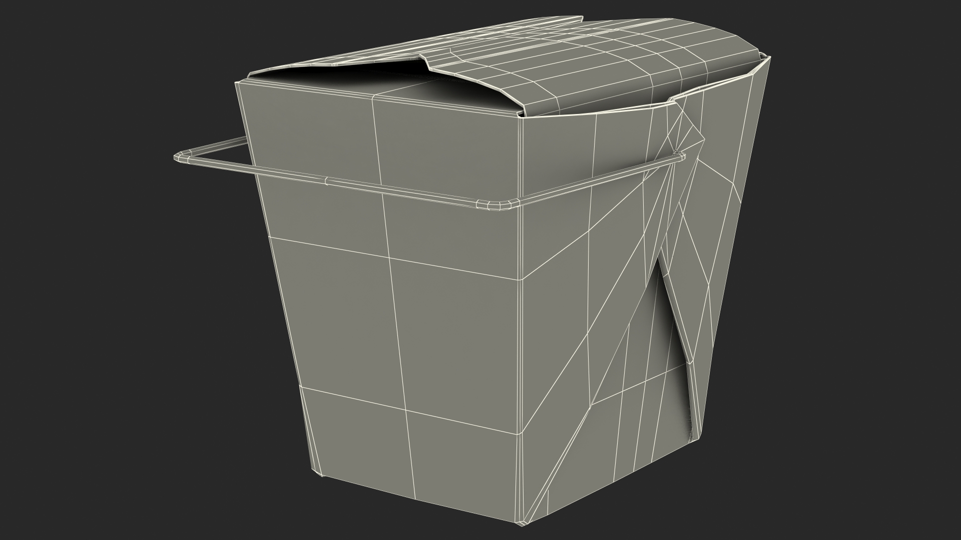 3D Chinese Restaurant Takeout Box 32 Oz