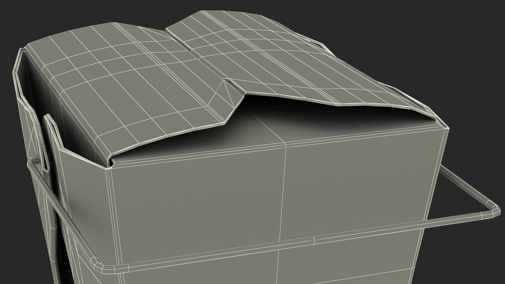 3D Chinese Restaurant Takeout Box 32 Oz