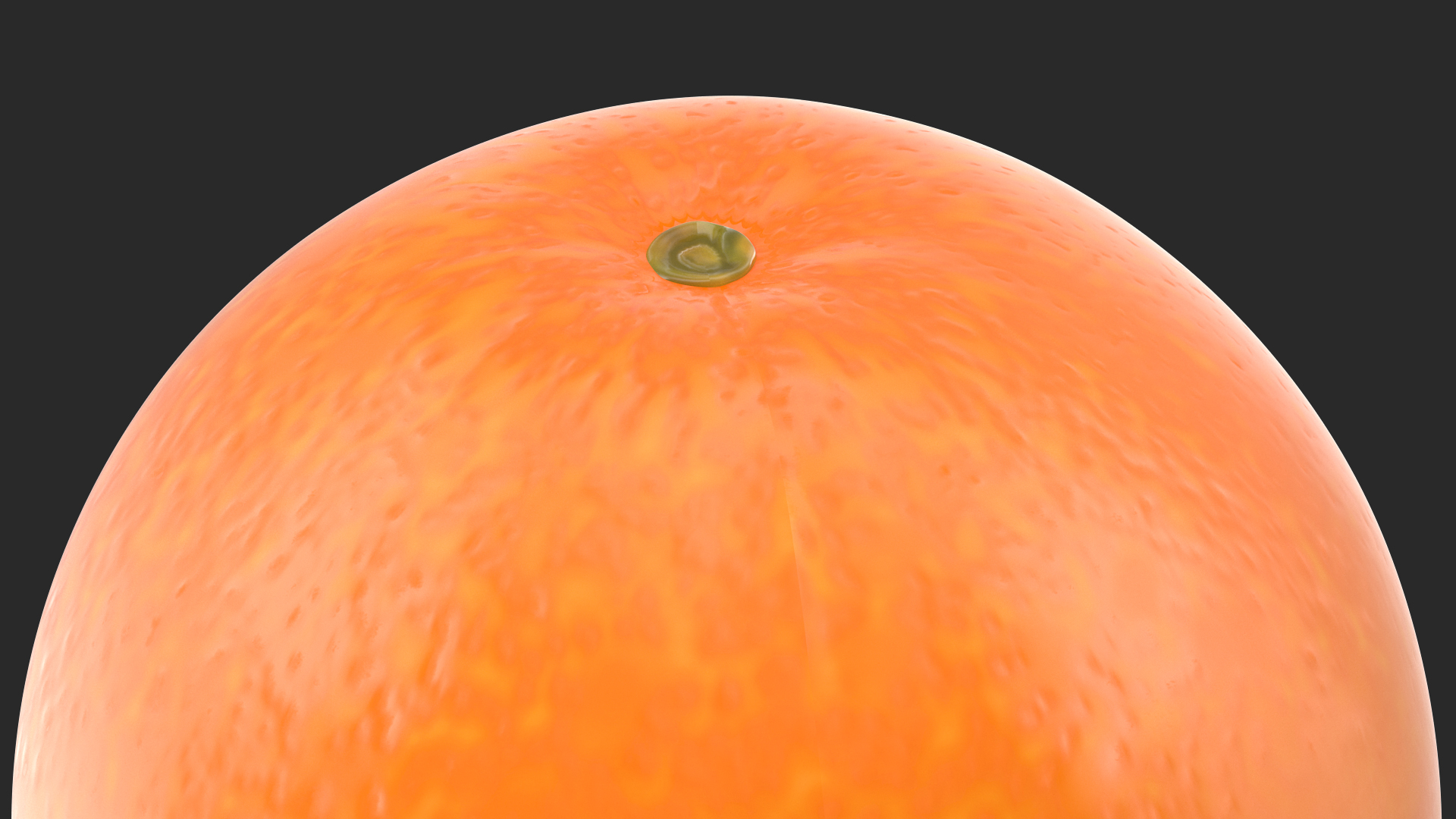 3D Whole Ripe Orange Fruit model
