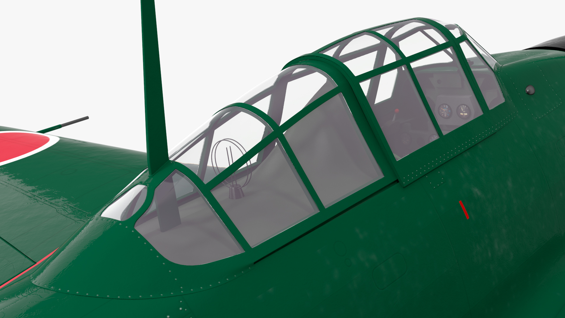 3D model A6M Zero WWII Fighter Aircraft