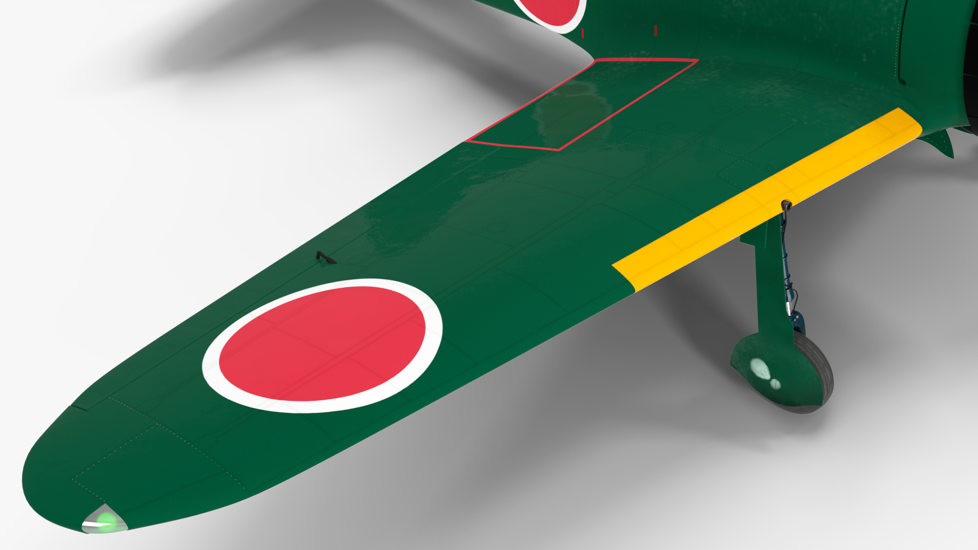 3D model A6M Zero WWII Fighter Aircraft