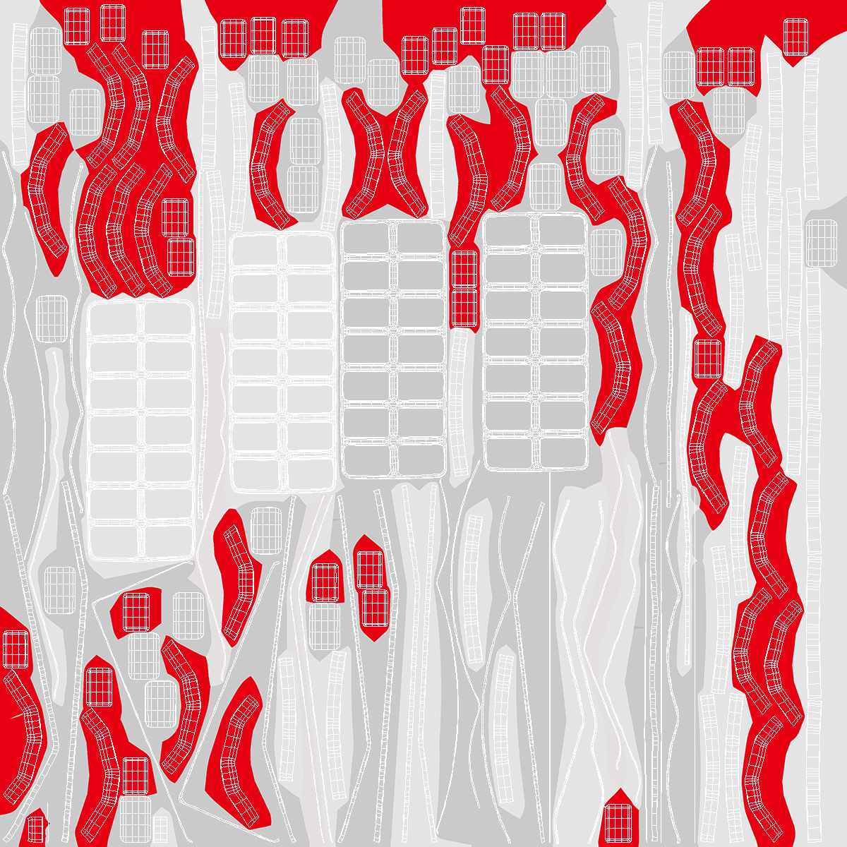 3D Silicone Ice Tray Red