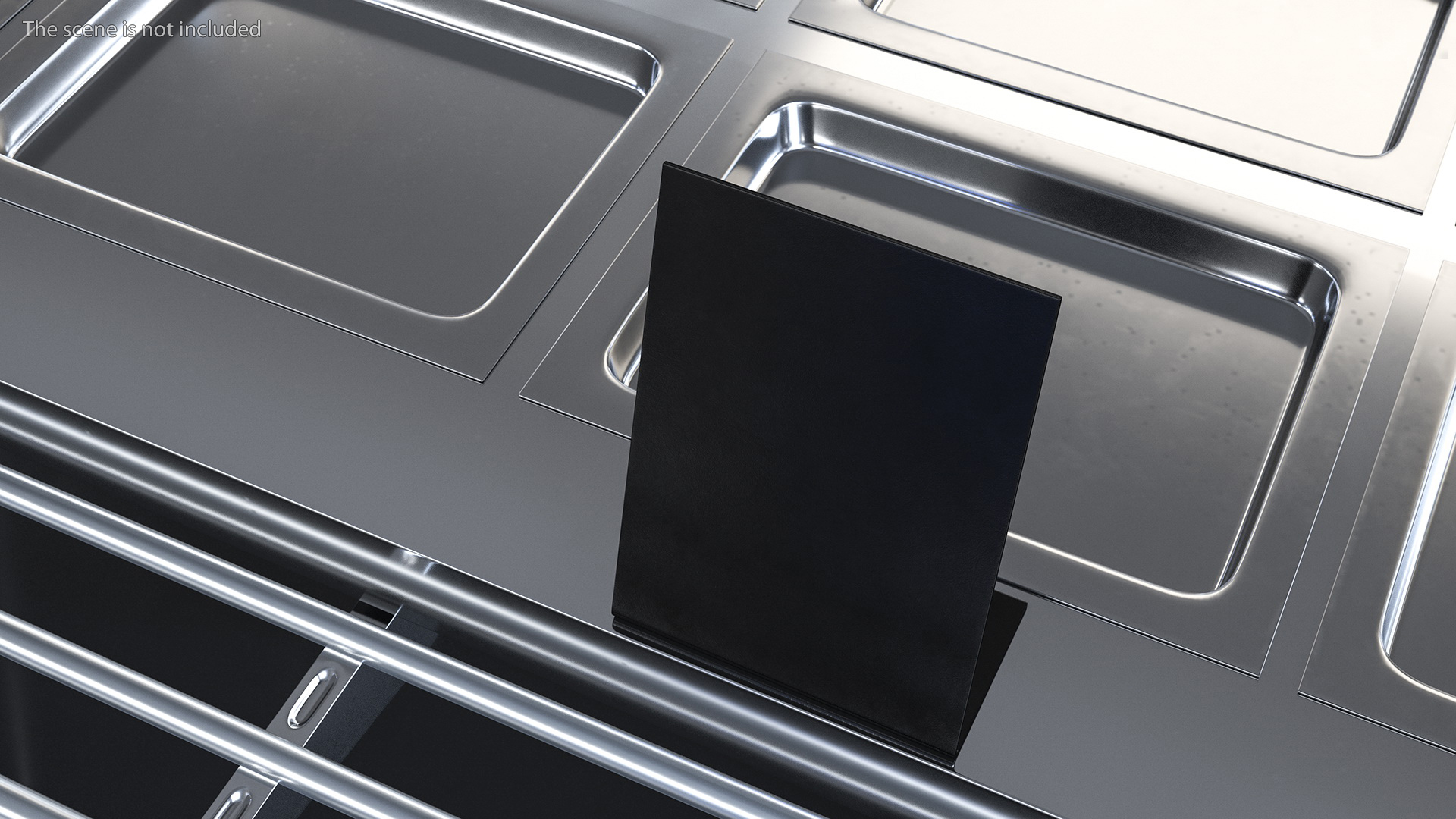 Table Sign Black Empty 3D