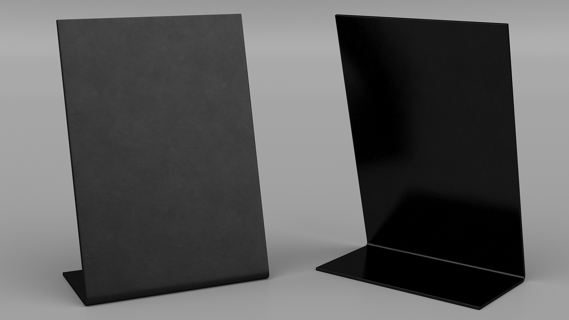 Table Sign Black Empty 3D