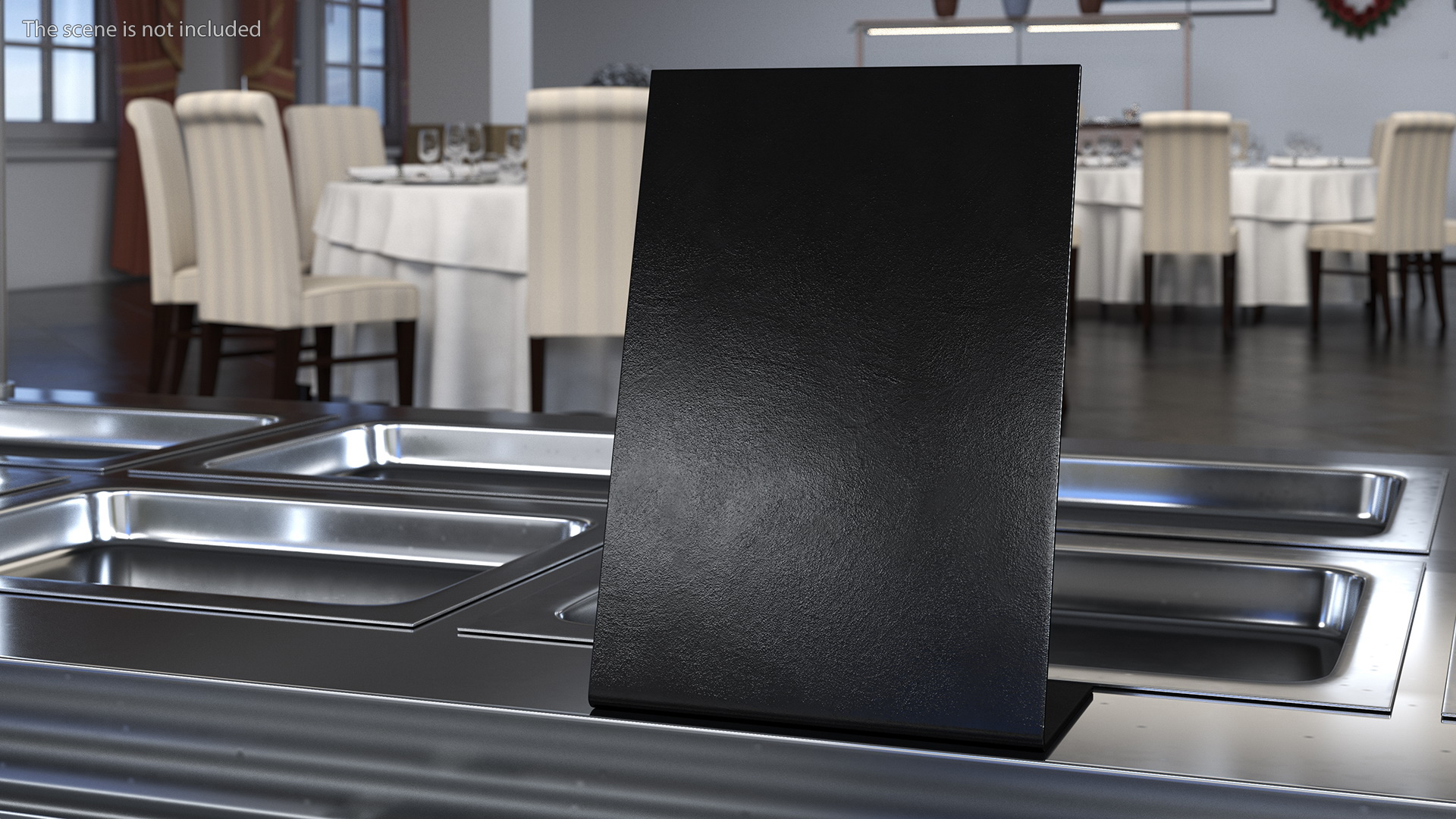 Table Sign Black Empty 3D