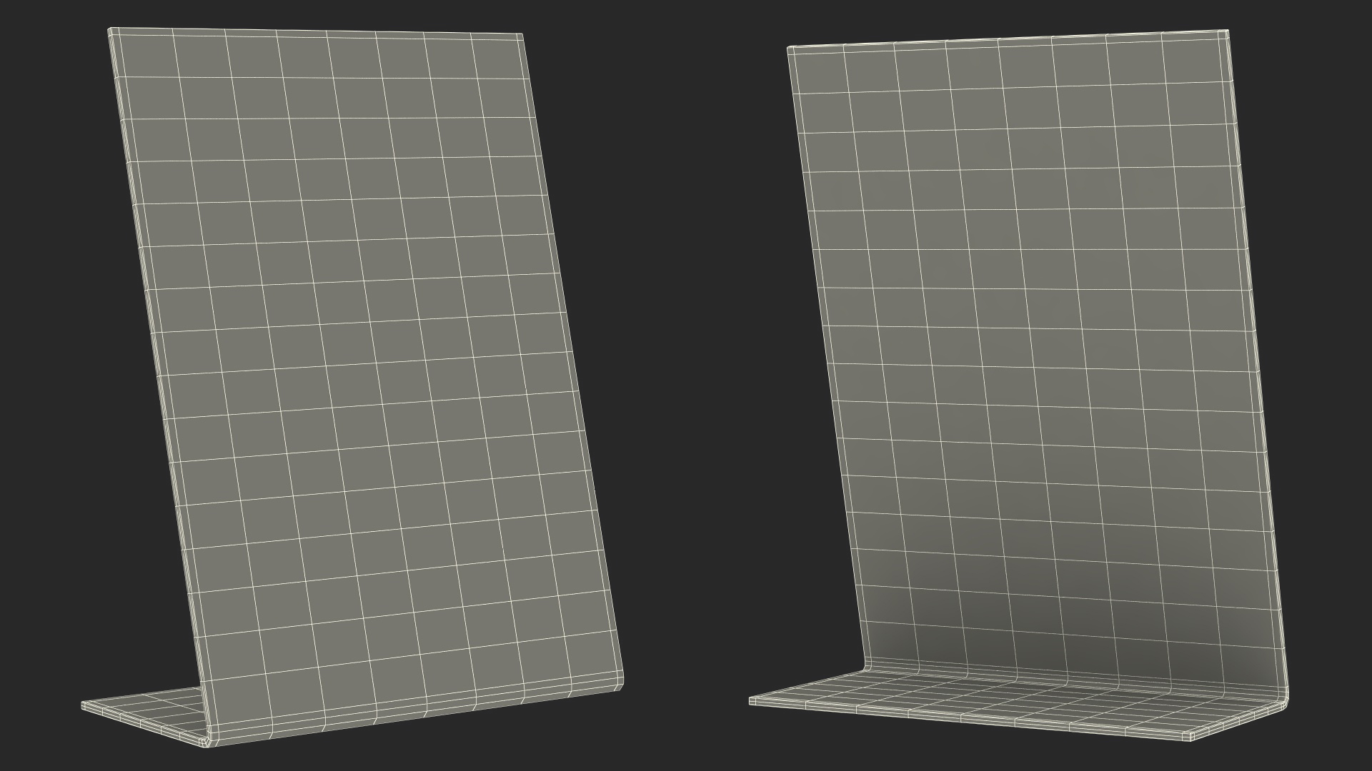 Table Sign Black Empty 3D