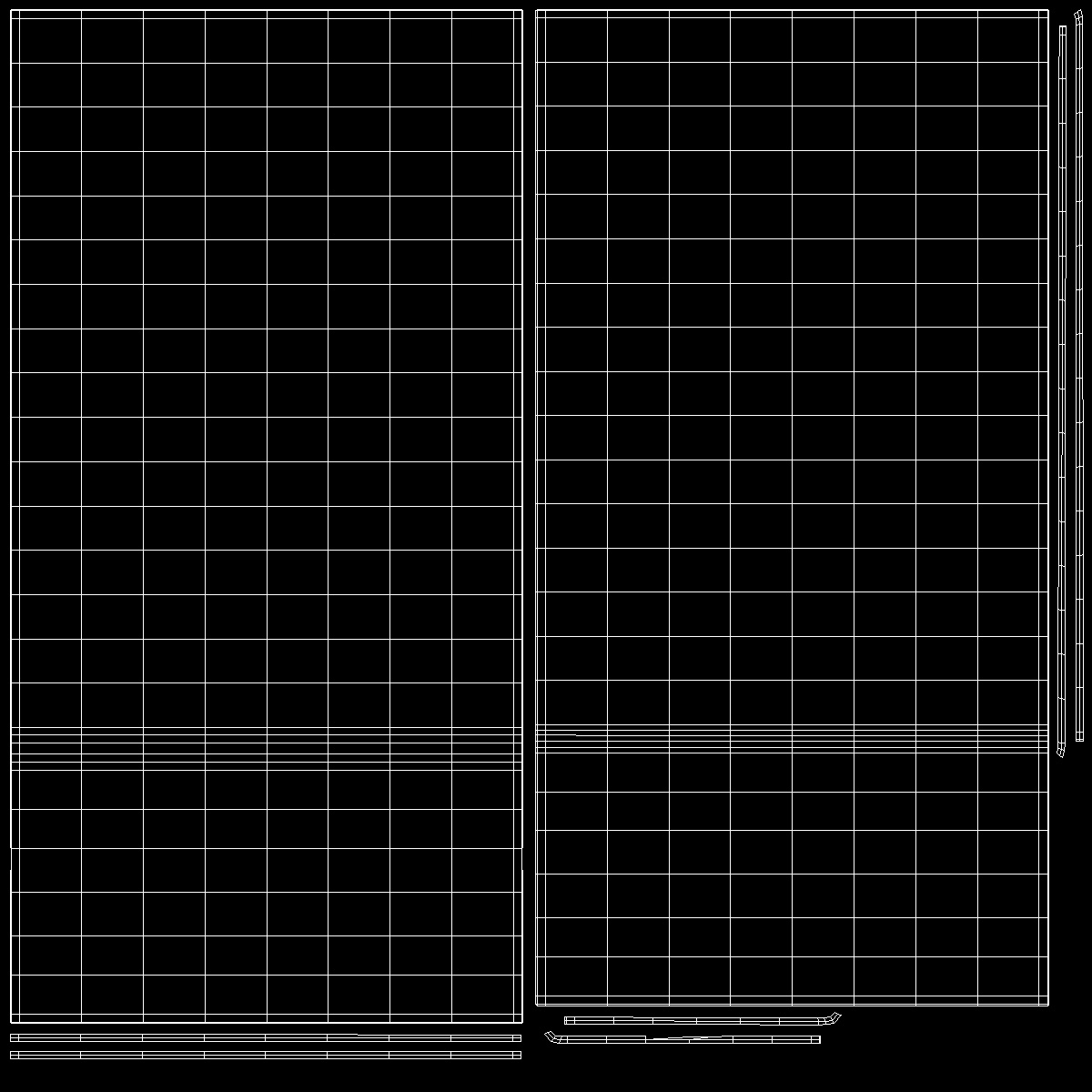 Table Sign Black Empty 3D
