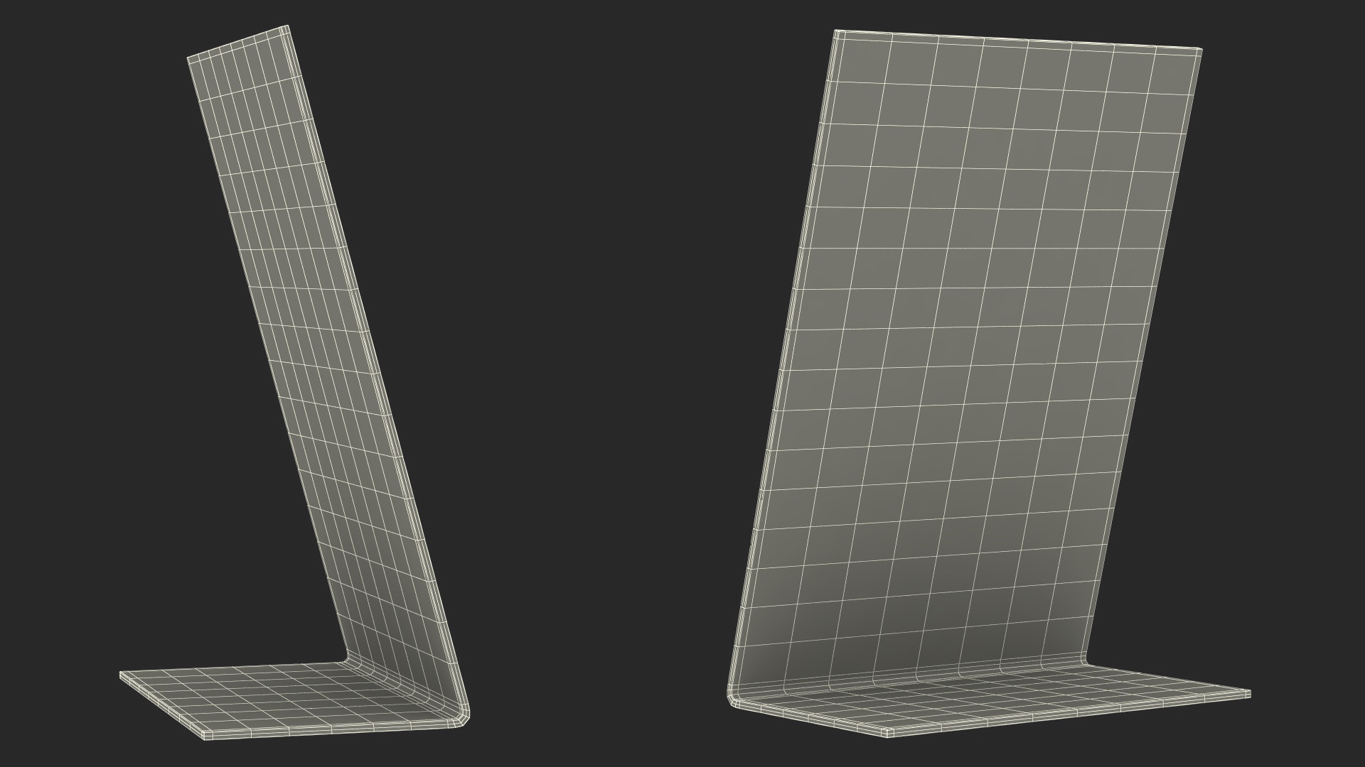 Table Sign Black Empty 3D
