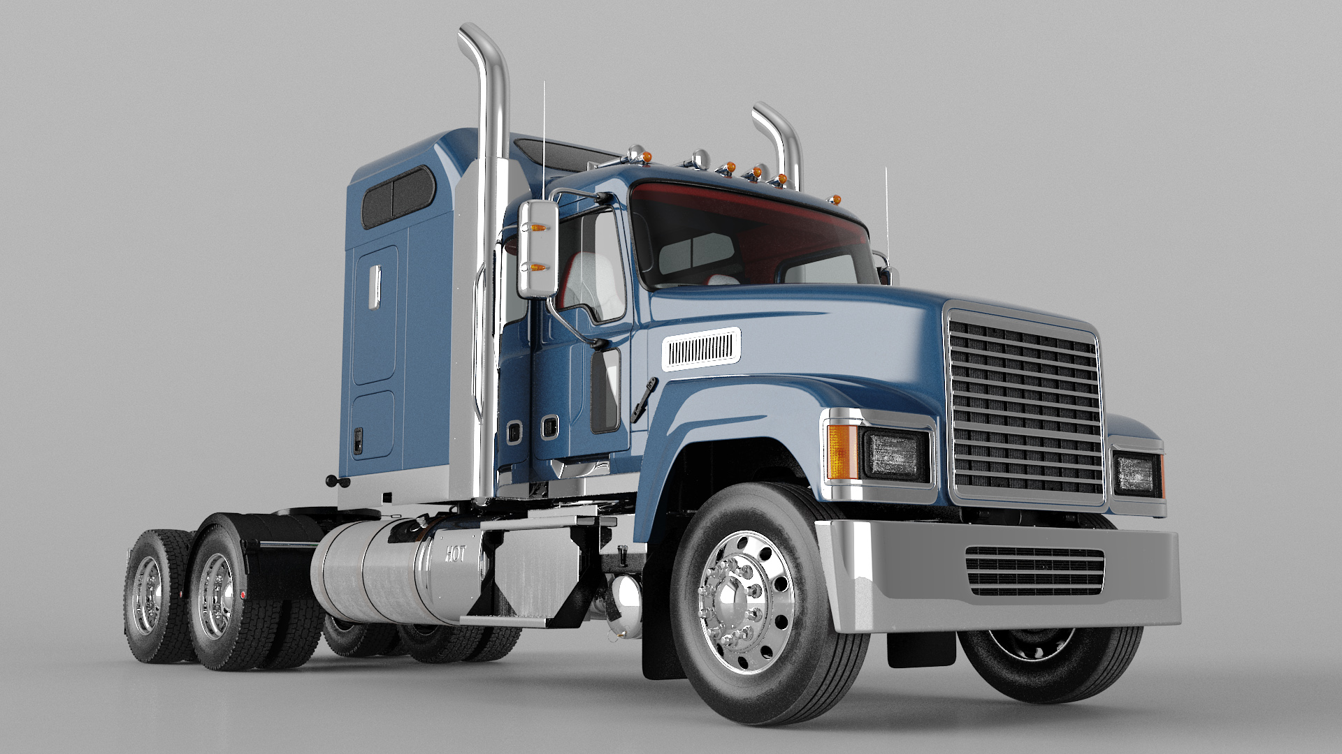 Freight Truck Simple Interior 3D model