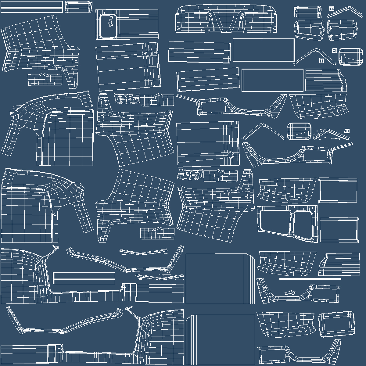 Freight Truck Simple Interior 3D model