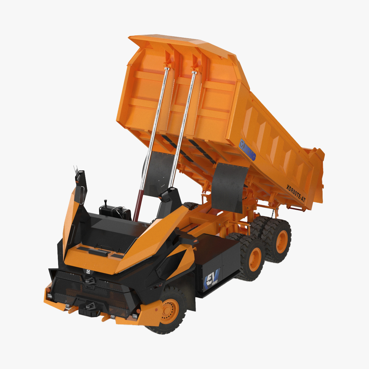 New XCMG Autonomous Electric Mining Truck Rigged for Maya 3D